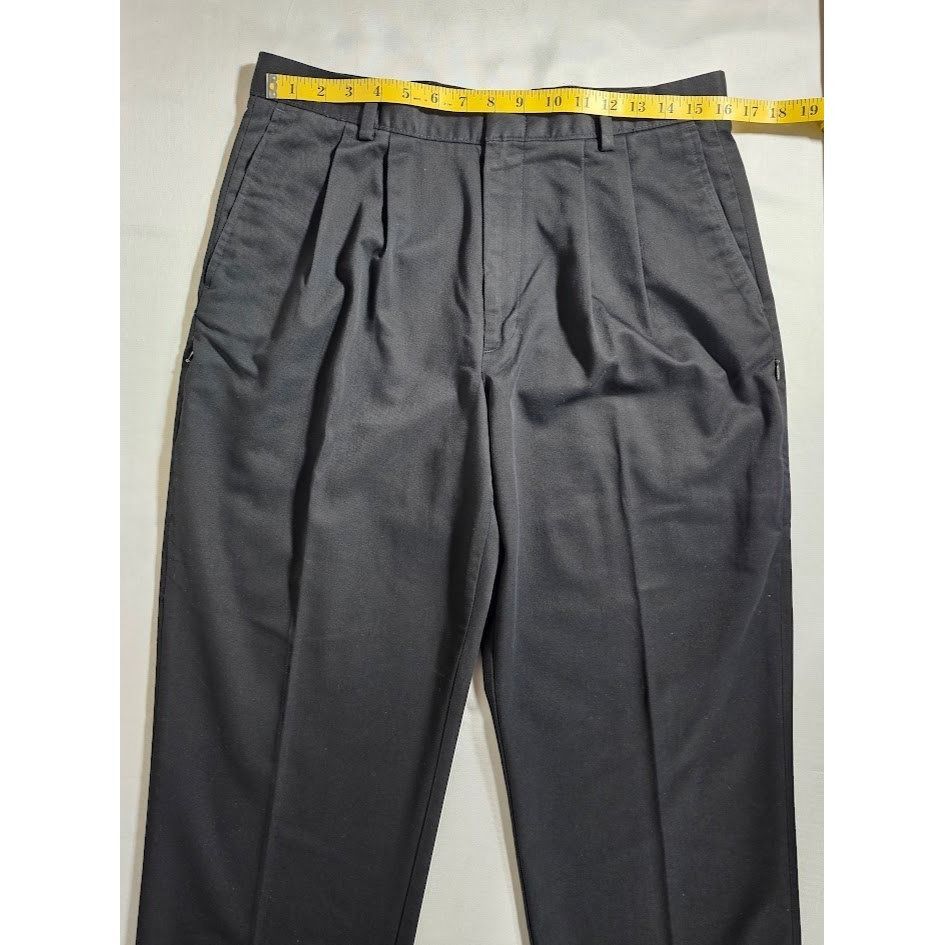 Dockers Dockers Recode Mens Black Pleated Chinos Straight Leg Size US 34 / EU 50 - 4 Thumbnail