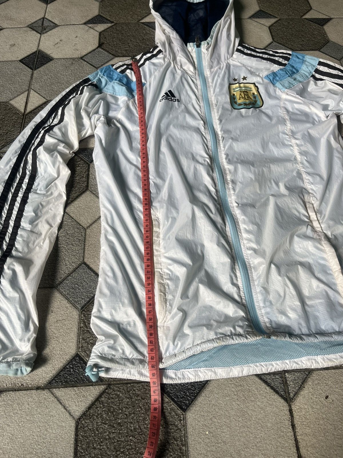 Adidas Argentina Messi 2014 Adidas Rain Jacket D83719 Size US M / EU 48-50 / 2 - 12 Thumbnail
