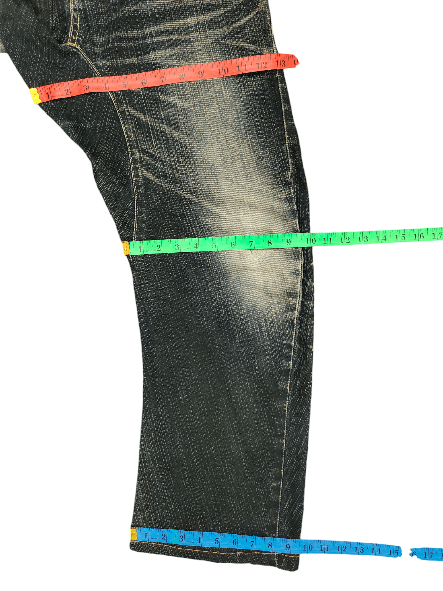 Edwin Edwin Function Clawmark Distress Loose Denim Jeans Y2k Size US 30 / EU 46 - 9 Thumbnail