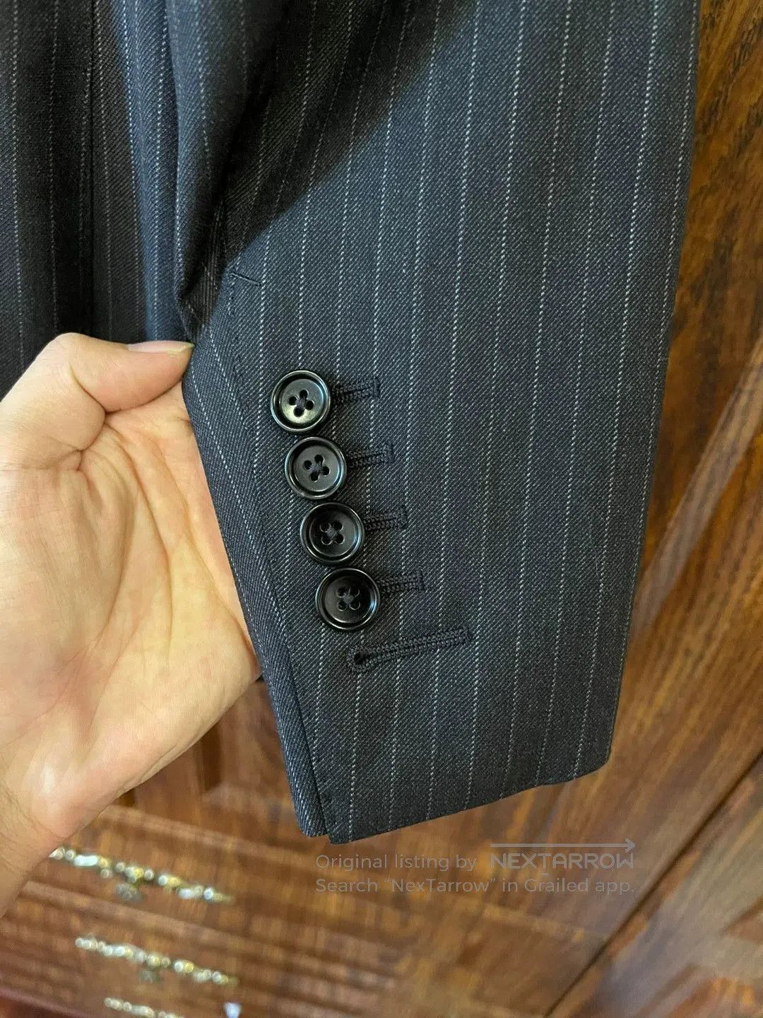 Tom Ford Gray Pinstripe Tailored Suit Jacket. Size US M / EU 48-50 / 2 - 6 Thumbnail