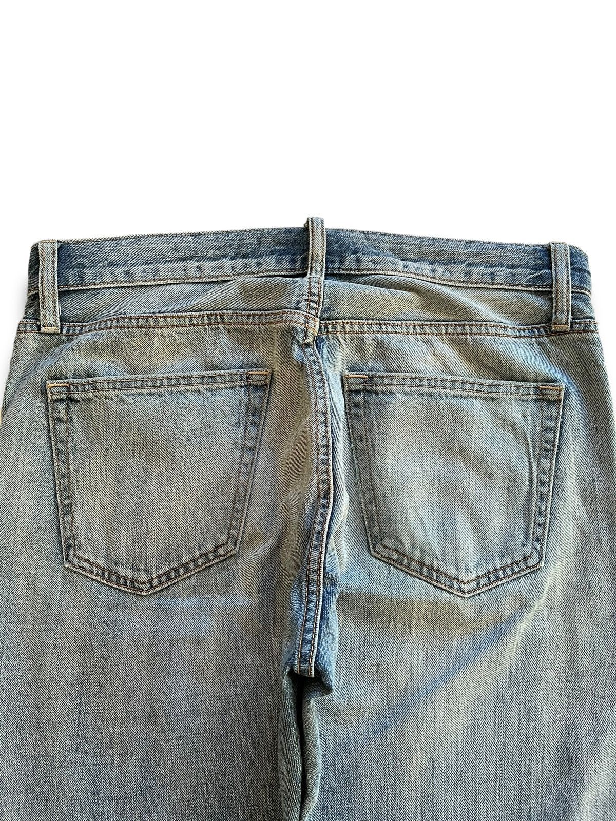 Japanese Brand × Uniqlo Vintage Uniqlo Selvedge Ripped Distressed Loose Jeans 33x31 Size US 33 - 9 Thumbnail