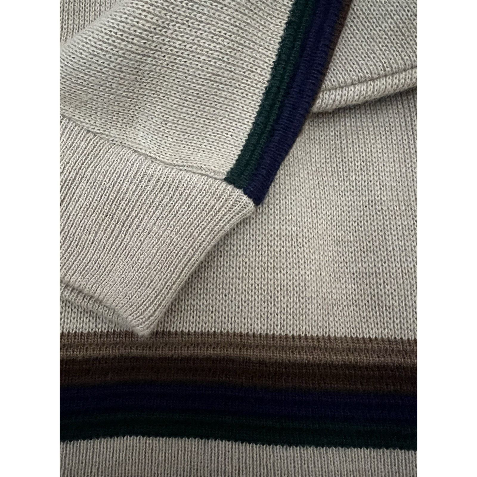 Other Lord Jeff 70’s Vintage V-neck Beige Sweater Made In USA SZ L Size US L / EU 52-54 / 3 - 5 Thumbnail
