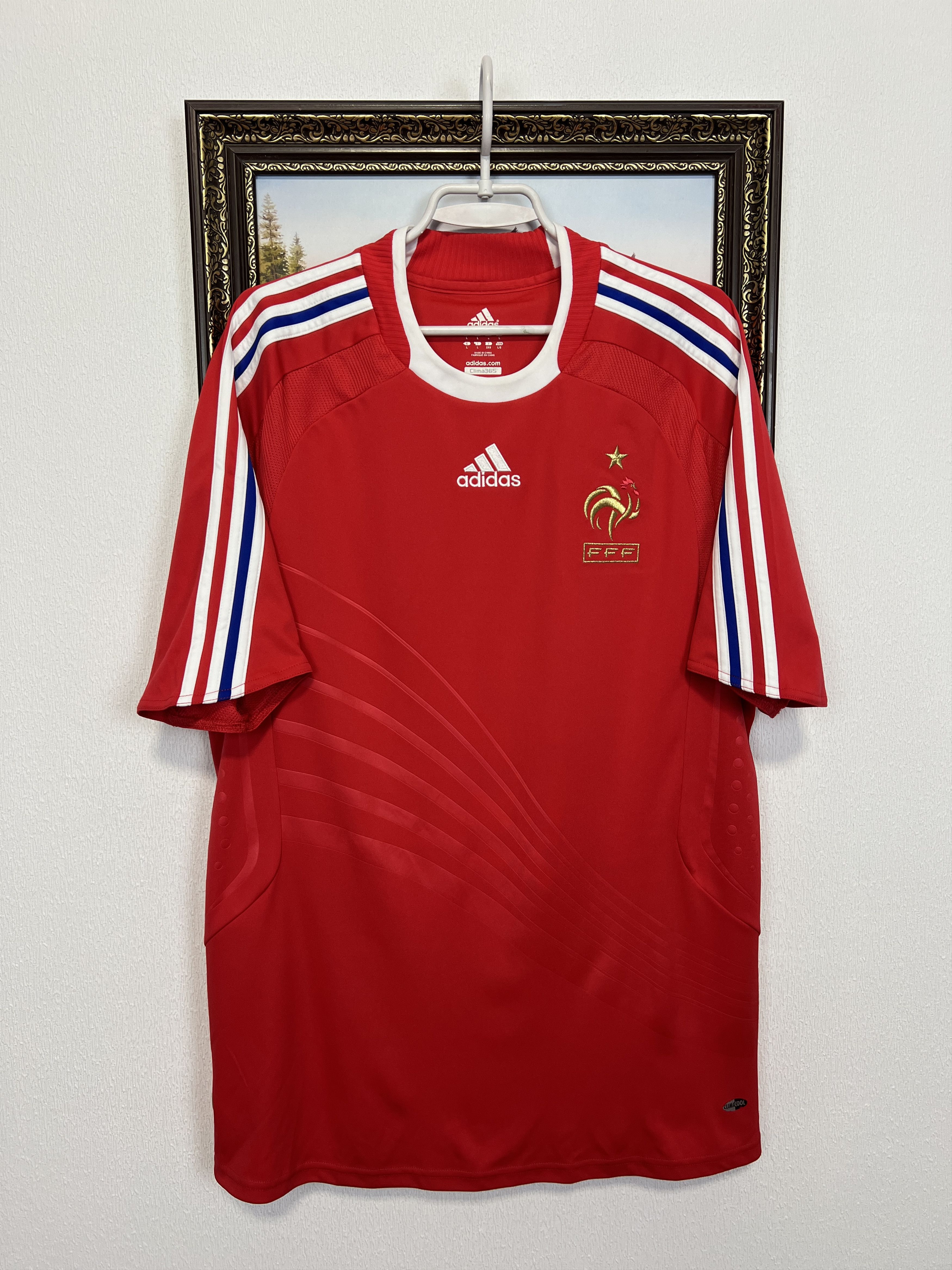 Adidas France Away football shirt Soccer Jersey National Trikot Size US L / EU 52-54 / 3 - 1 Thumbnail