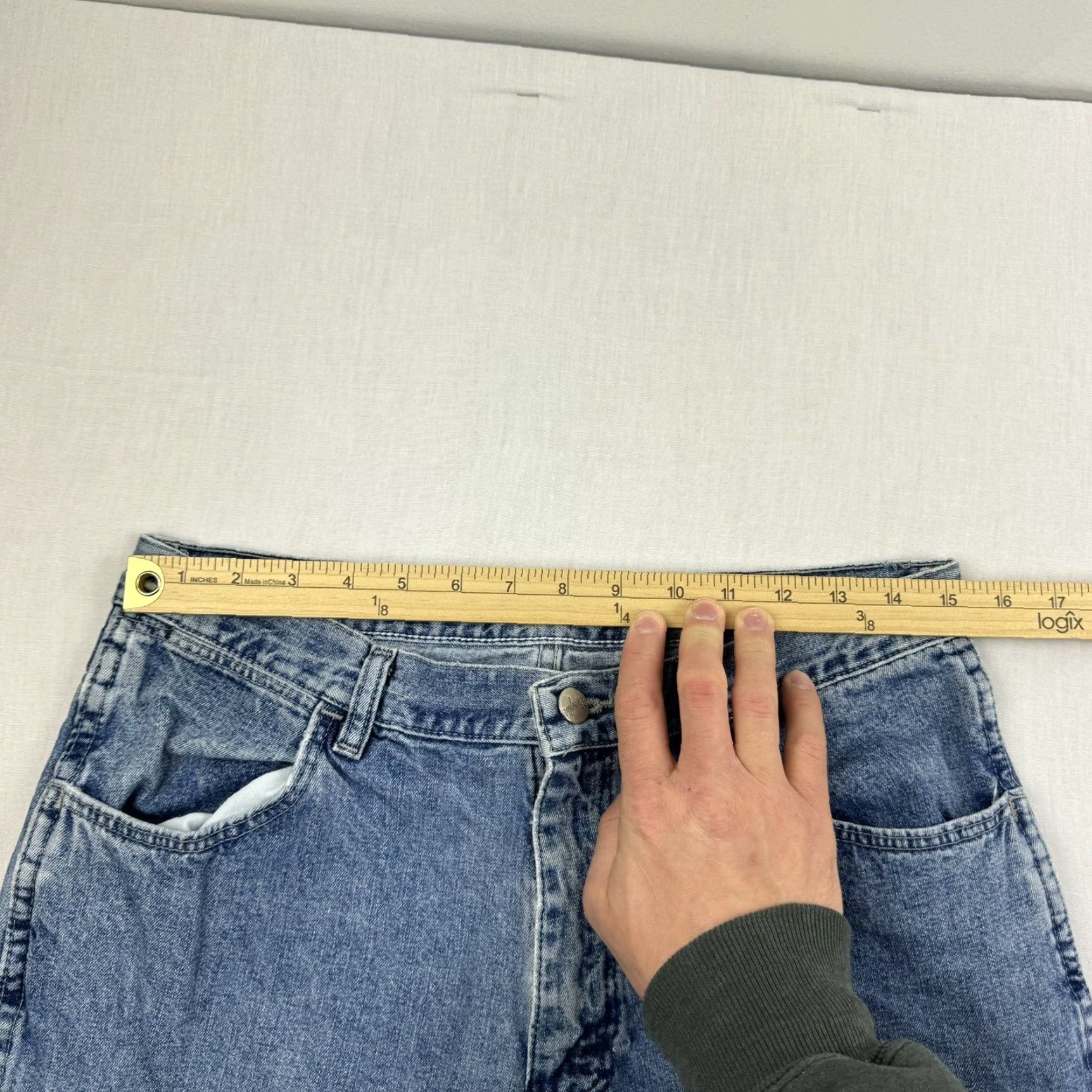 Wrangler VINTAGE Wrangler Bootcut Jeans Womens 11 Blue Grunge Y2K 90s American Cowgirl Size 32" / US 10 / IT 46 - 5 Thumbnail