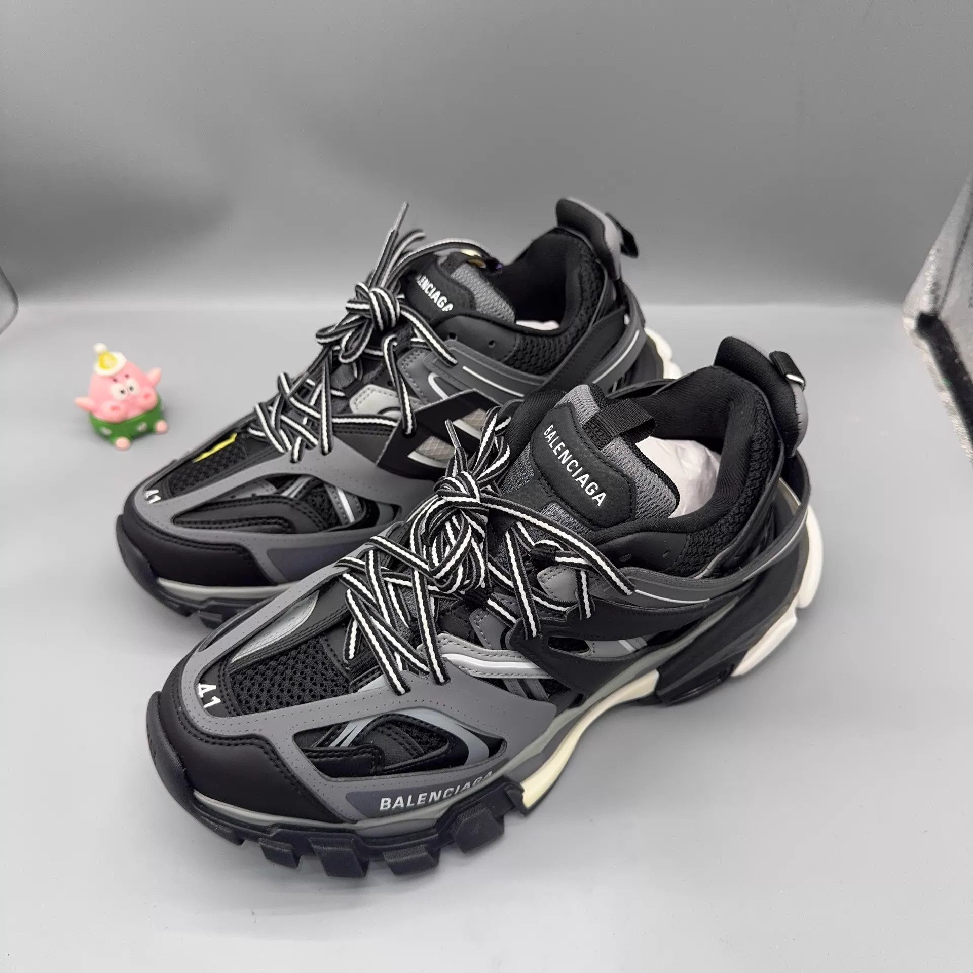 Balenciaga Balenciaga Track Black & Gray 41 Size US 8 / EU 41 - 1 Thumbnail