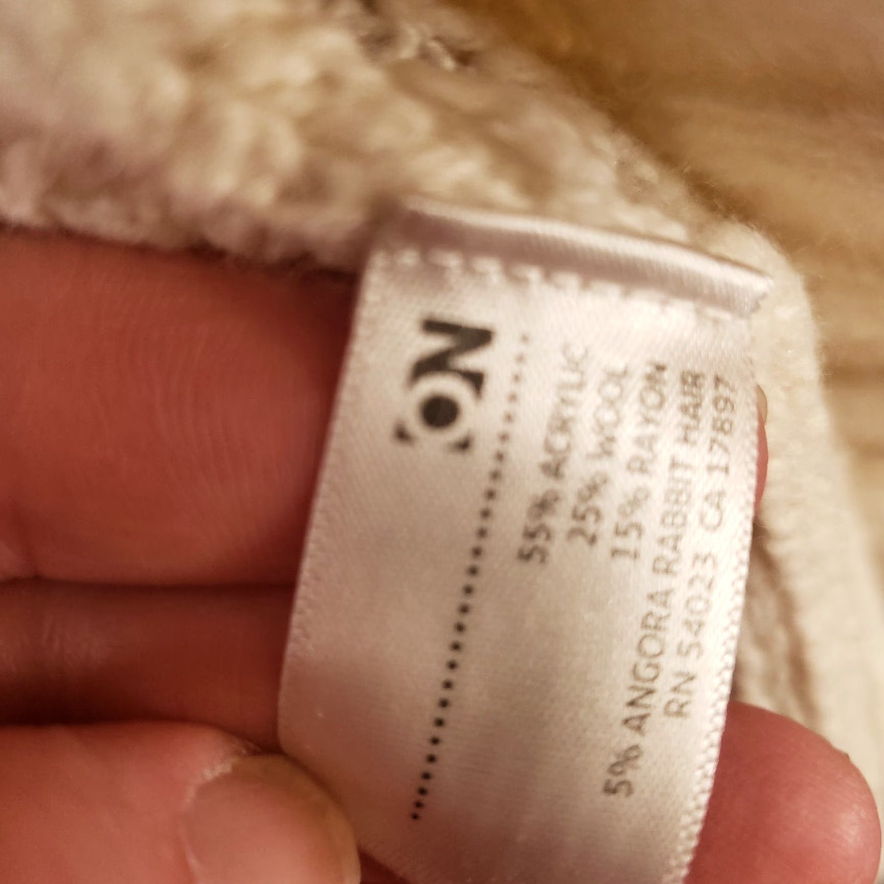Old Navy Old Navy Cardigan Sweater Womens Size Large Angora Wool Longline Ivory Front Pockets Size L / US 10 / IT 46 - 7 Thumbnail