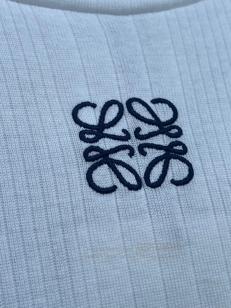 Loewe Loewe White Knit Short Sleeve Size S / US 4 / IT 40 - 3 Thumbnail