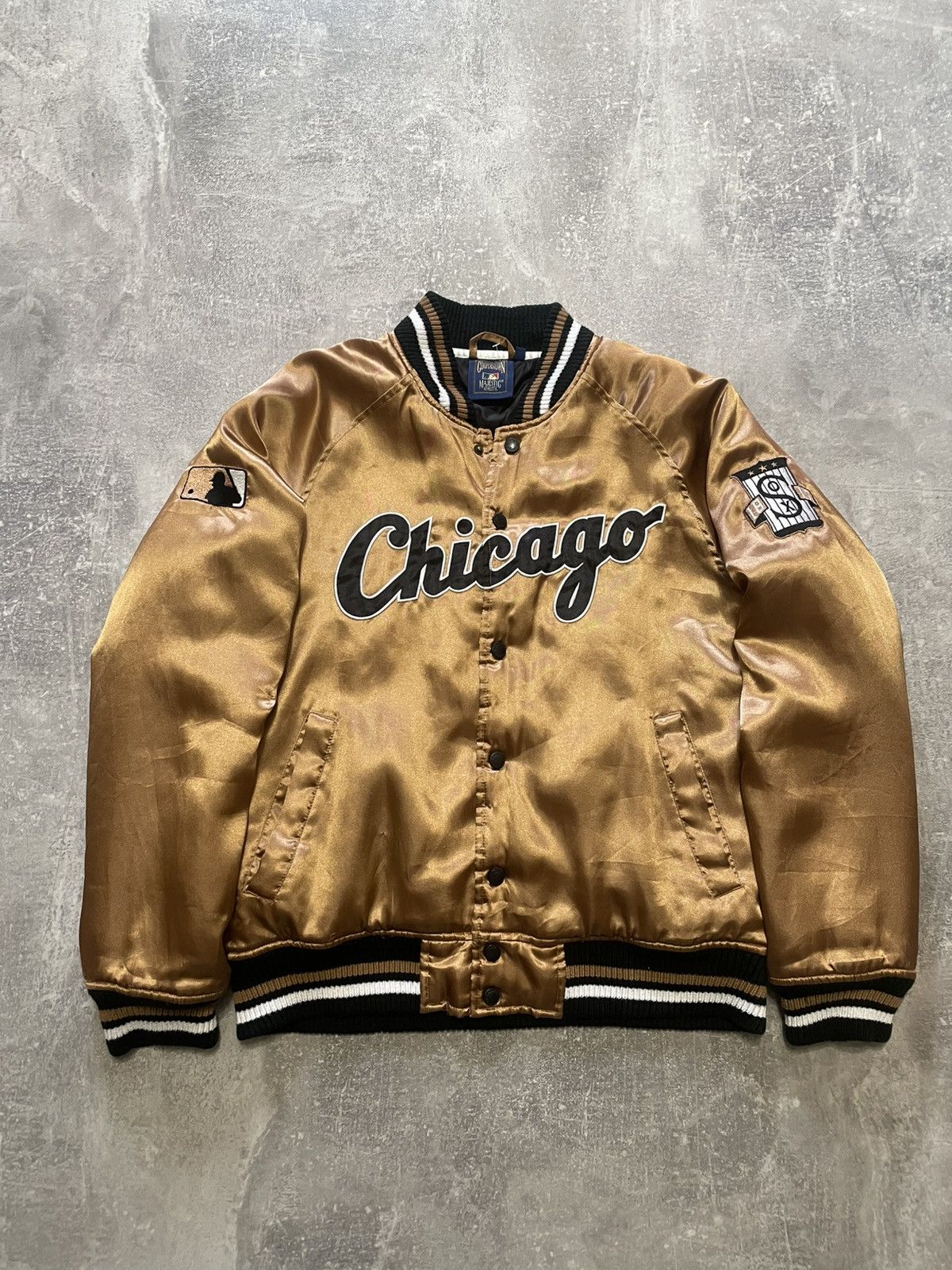 Majestic Vintage Chicago White Sox Majestic Baseball Bomber Jacket Size US S / EU 44-46 / 1 - 1 Thumbnail