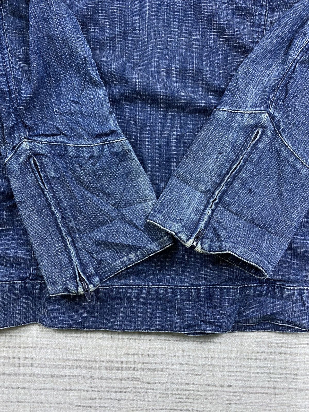 Vintage Vtg Passione Final Home Inspired Multizipper Denim Jacket Size US M / EU 48-50 / 2 - 11 Thumbnail