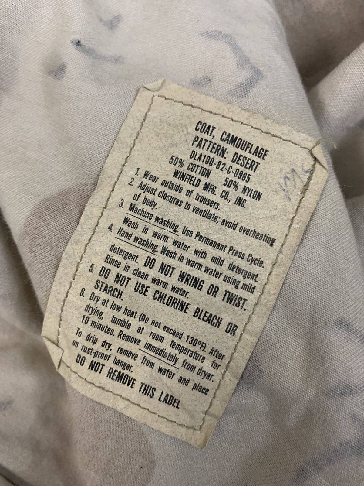 Avirex 80’s US ARMY DESERT CAMO CHOCOLATE CHIP JACKET Size US M / EU 48-50 / 2 - 10 Thumbnail