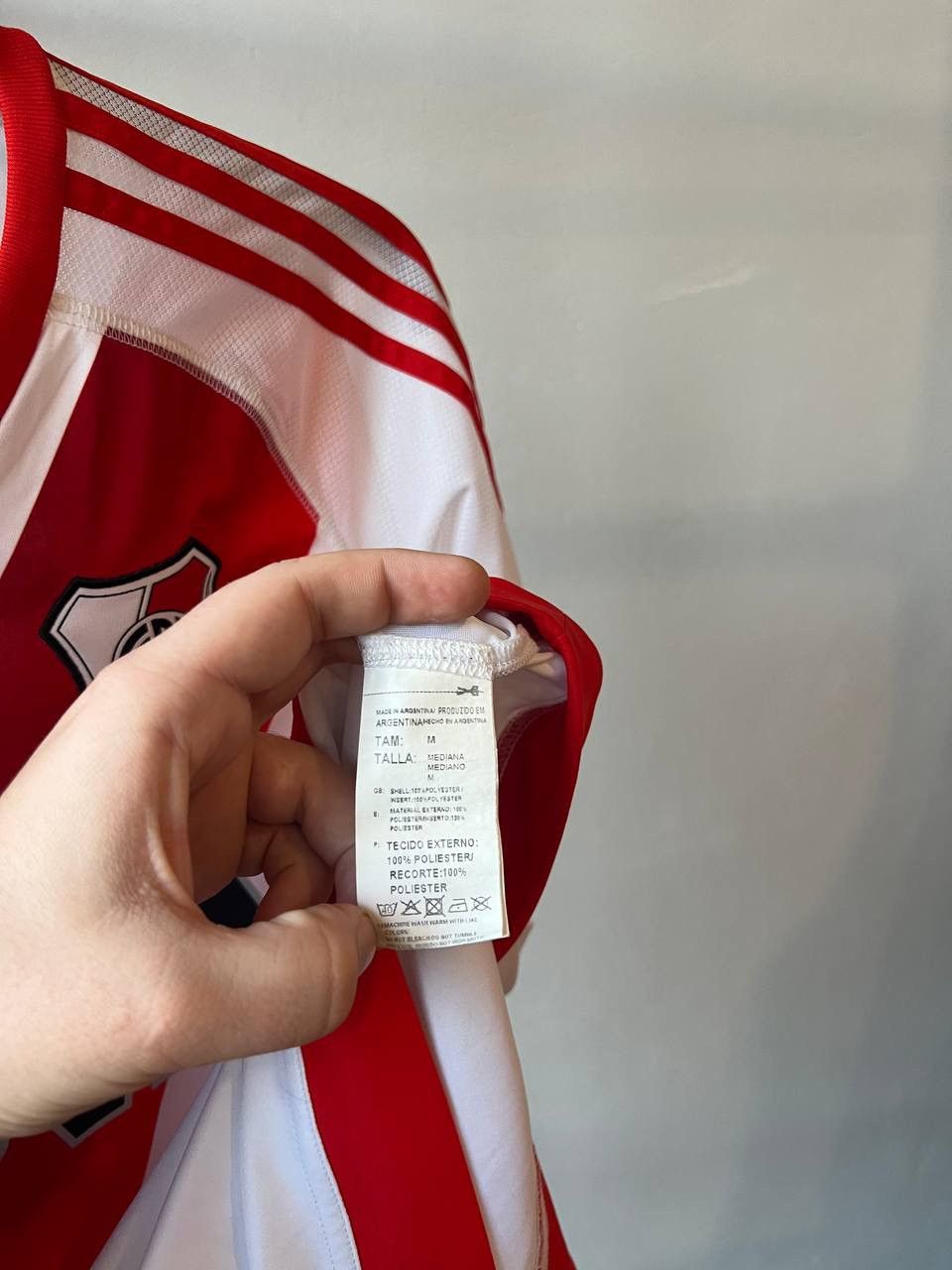 Adidas 2016/17 RIVER PLATE HOME SOCCER JERSEY FOOTBALL SHIRT SIZE M Size US M / EU 48-50 / 2 - 10 Thumbnail