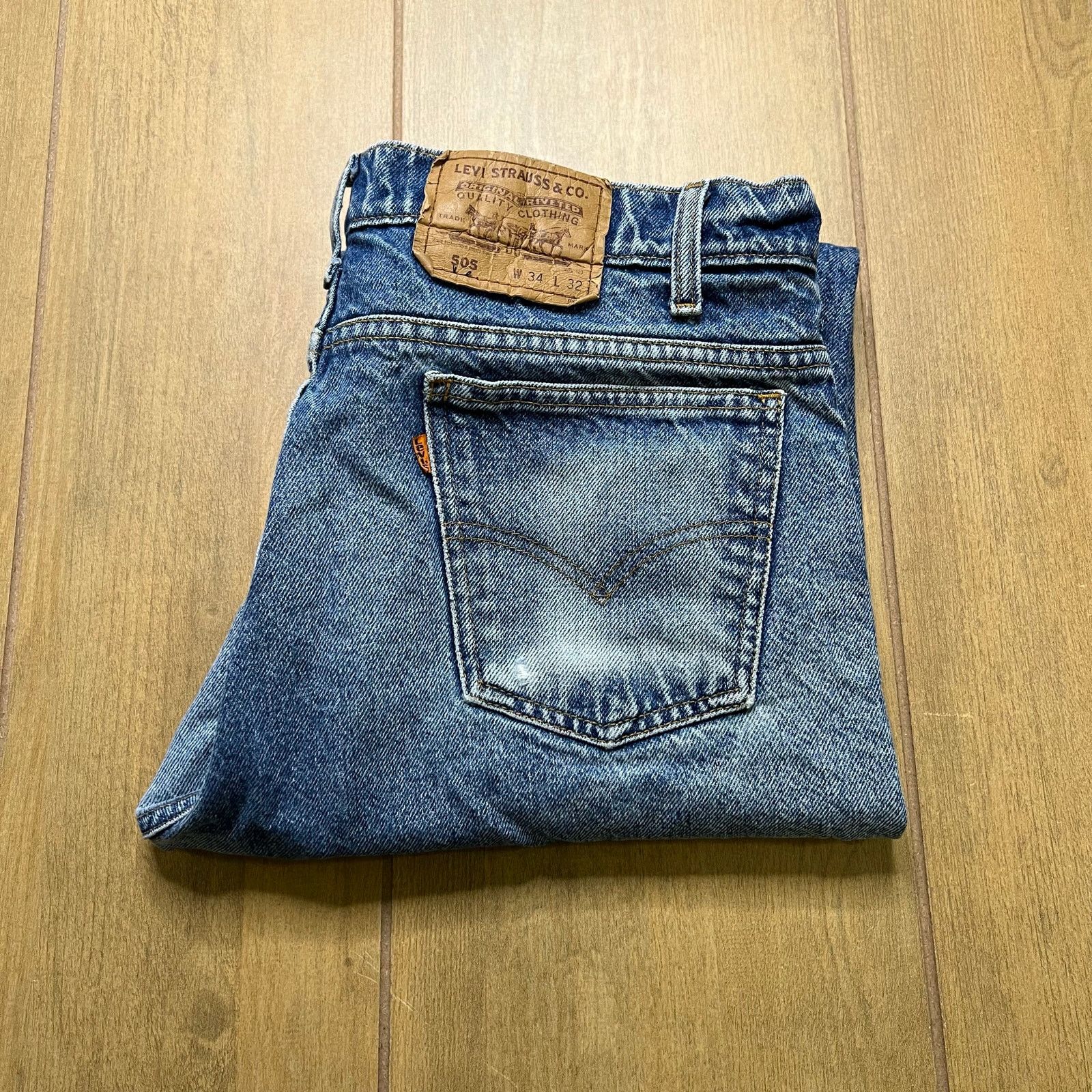 Levi's Vintage Levi’s 505 90s Jeans 32x30 Orange Tab Made Mexico Size US 34 / EU 50 - 15 Thumbnail