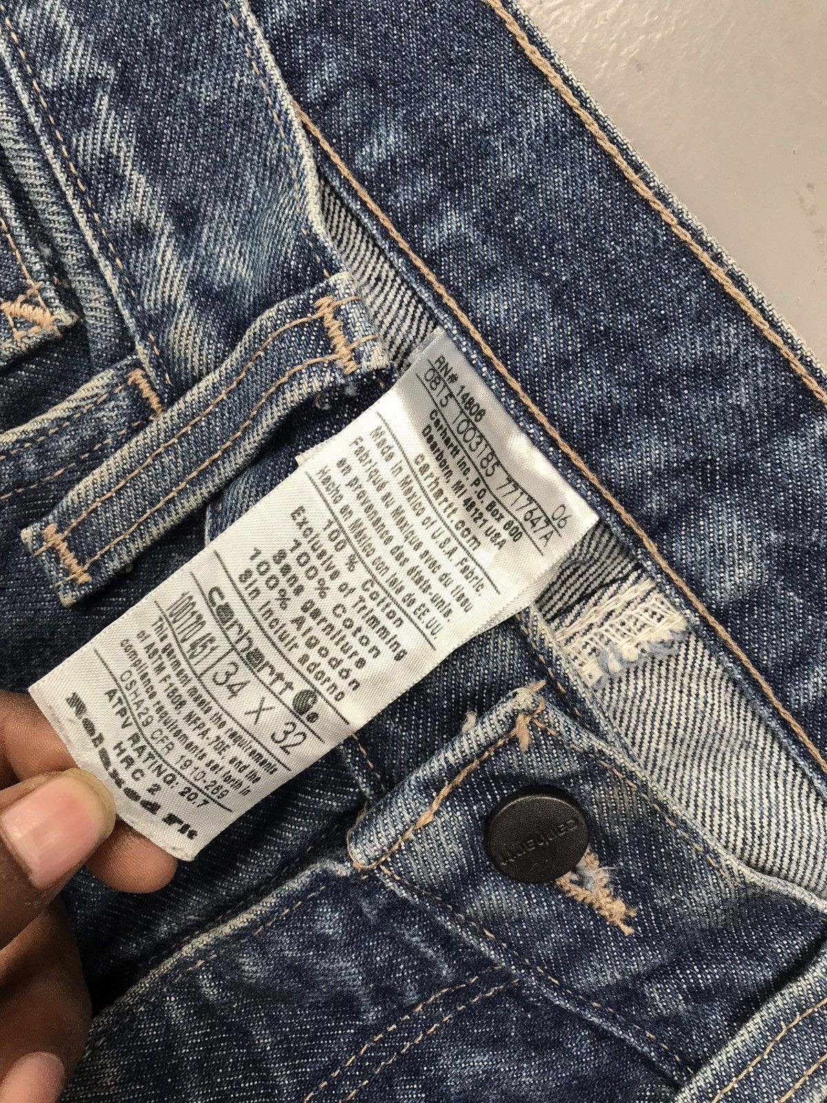 Carhartt × Vintage Vintage Carhartt dusty double knee denim Size US 34 / EU 50 - 4 Thumbnail