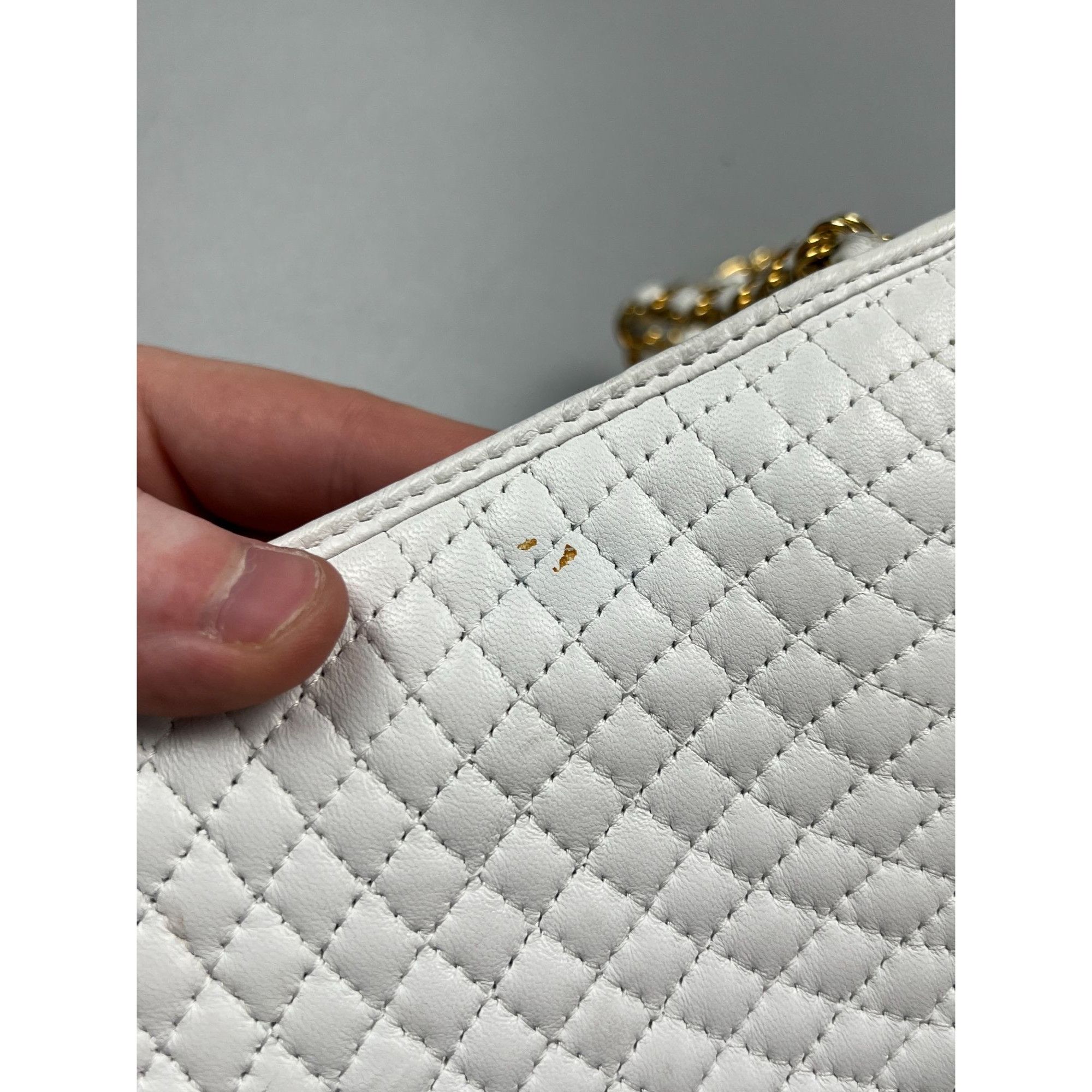 Bally Bally White Leather Quilted Clutch Bag (Y0782) Size ONE SIZE - 13 Thumbnail