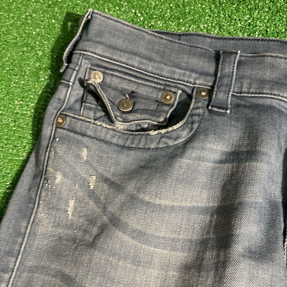 True Religion True Religion Geno Relaxed Slim Blue Jeans Size 33 Size US 33 - 5 Thumbnail