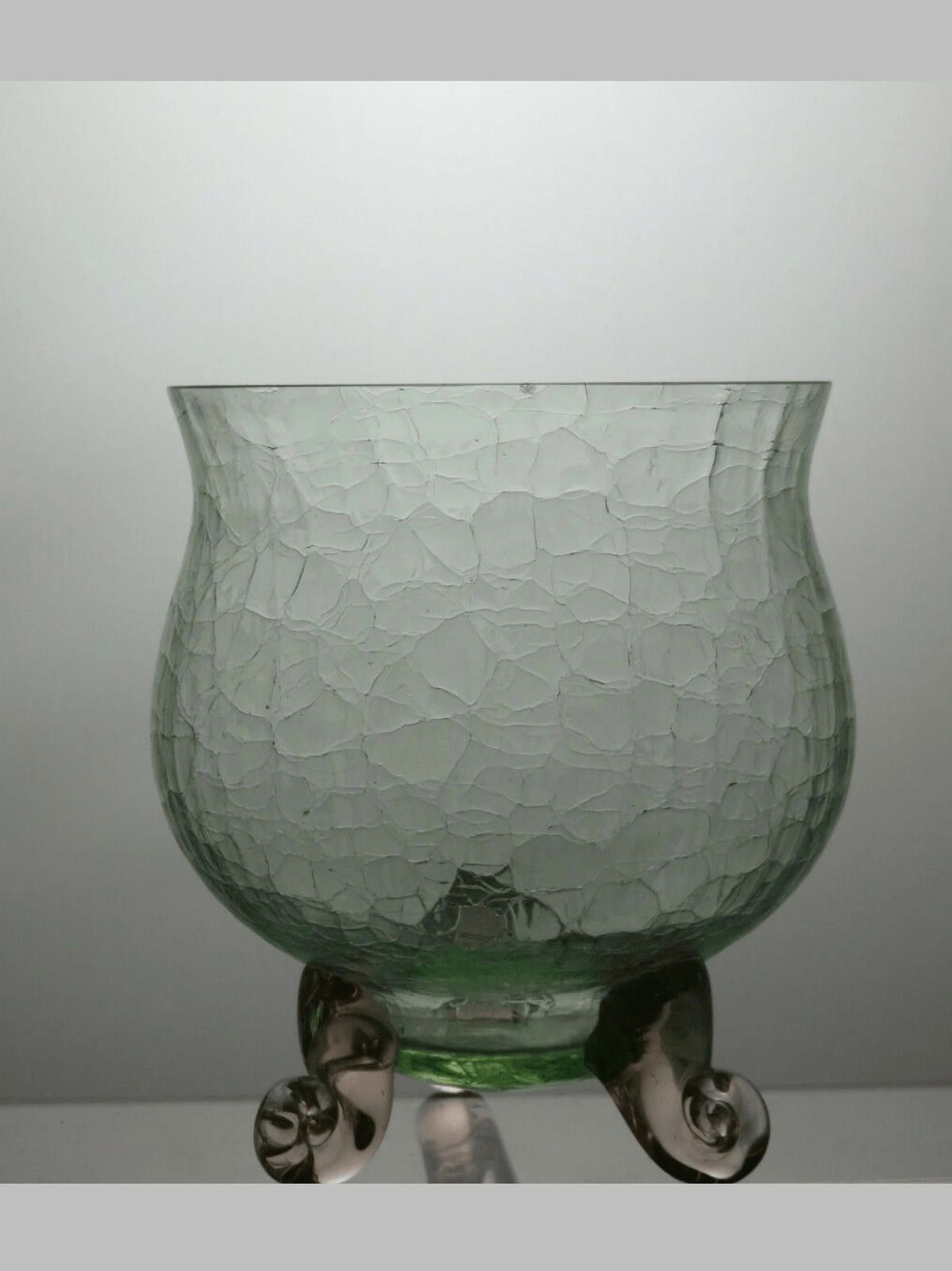 The Unbranded Brand Green Glass Candle Holder With Patterned Body 4 7/8" - Boxed Size ONE SIZE - 1 Thumbnail