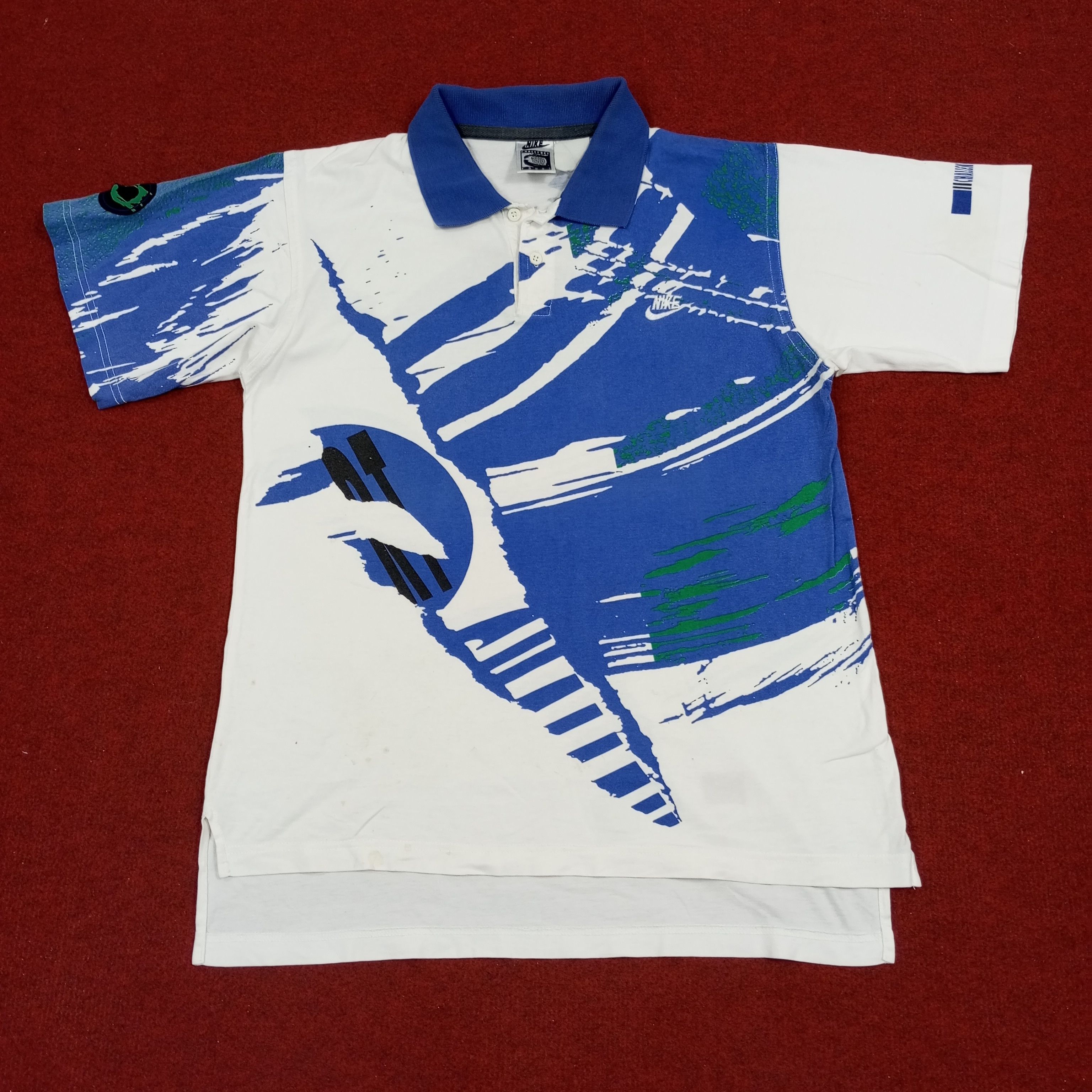 Nike × Vintage Nike Challenge Court Nice Design Polos Size US M / EU 48-50 / 2 - 1 Thumbnail