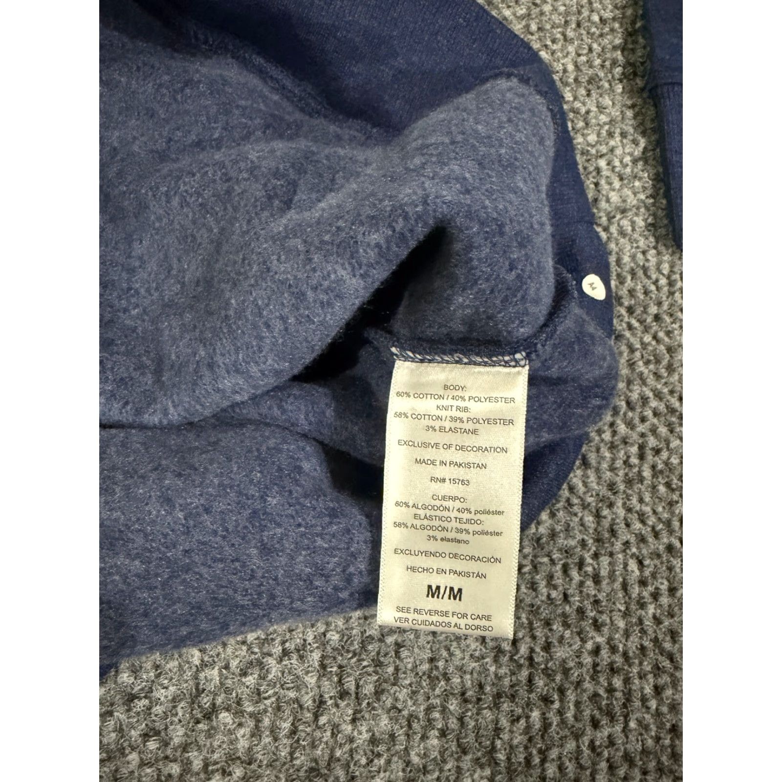 Champion Champion hoodie Mens M blue logo pullover knit stretch casual sweater hoody regular Size US M / EU 48-50 / 2 - 4 Thumbnail