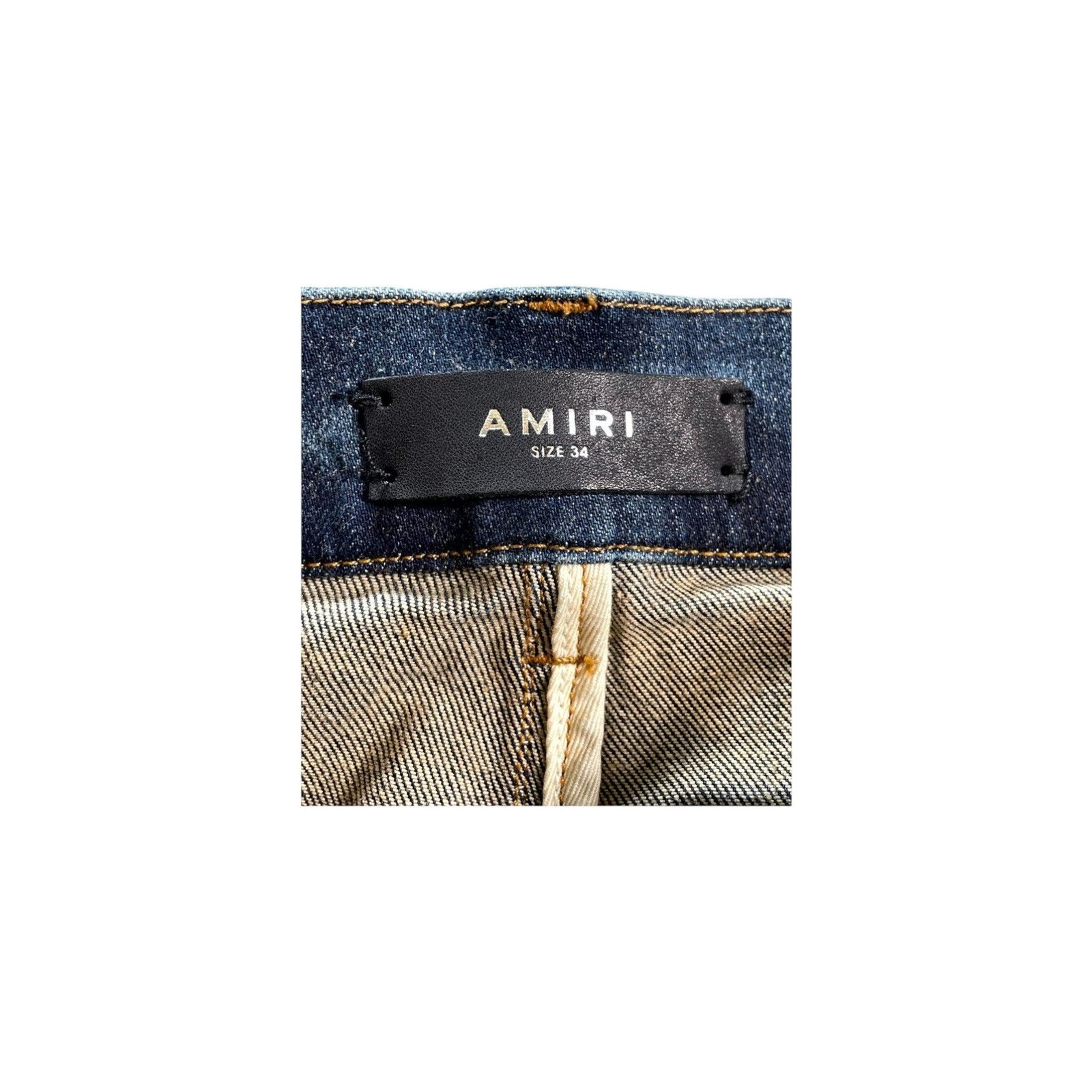 Amiri Amiri "Paisley MA" Navy Wash Jeans Size US 34 / EU 50 - 5 Thumbnail