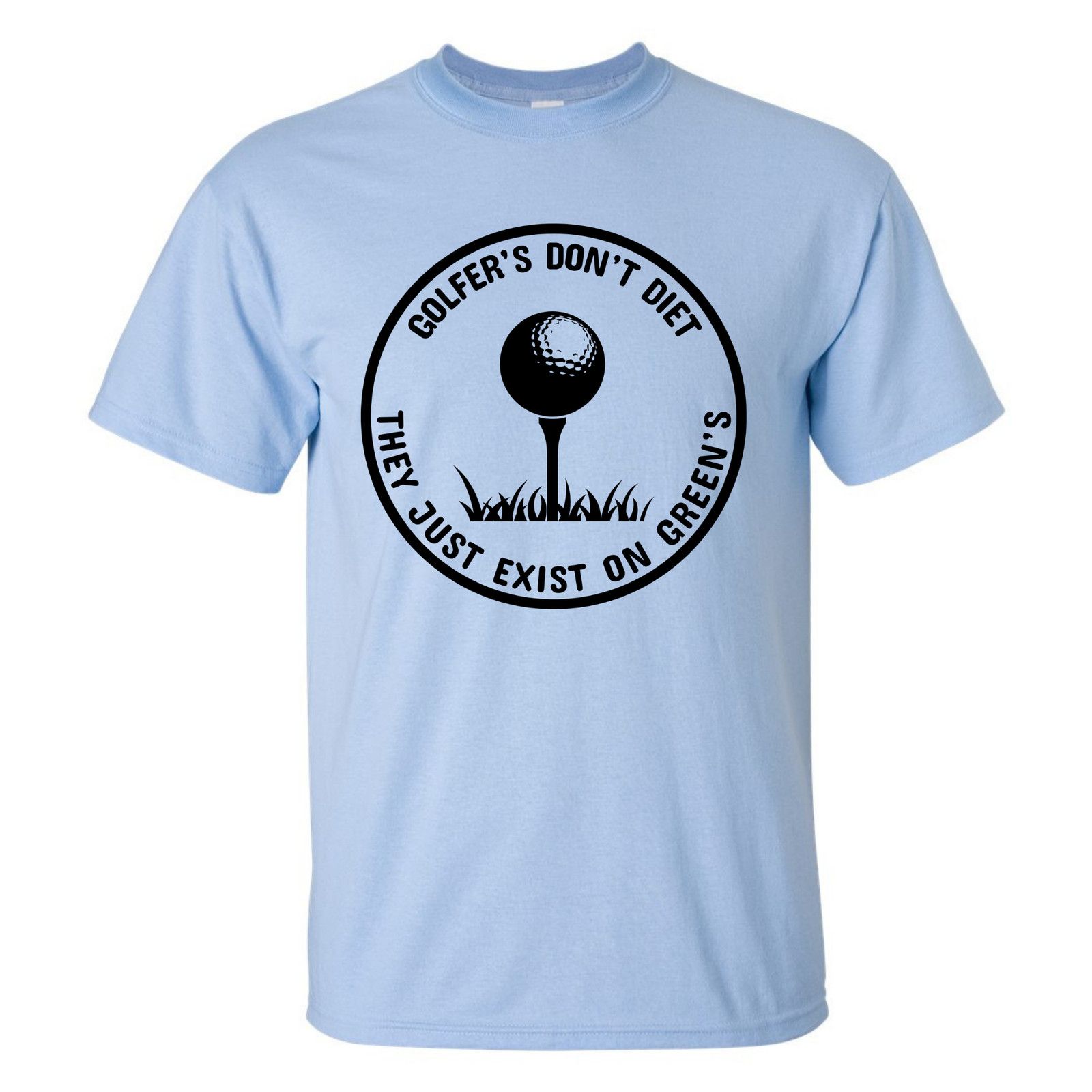 Gildan Golfers Dont Diet On Greens Funny Golfing Tee T-Shirt Size US L / EU 52-54 / 3 - 23 Thumbnail