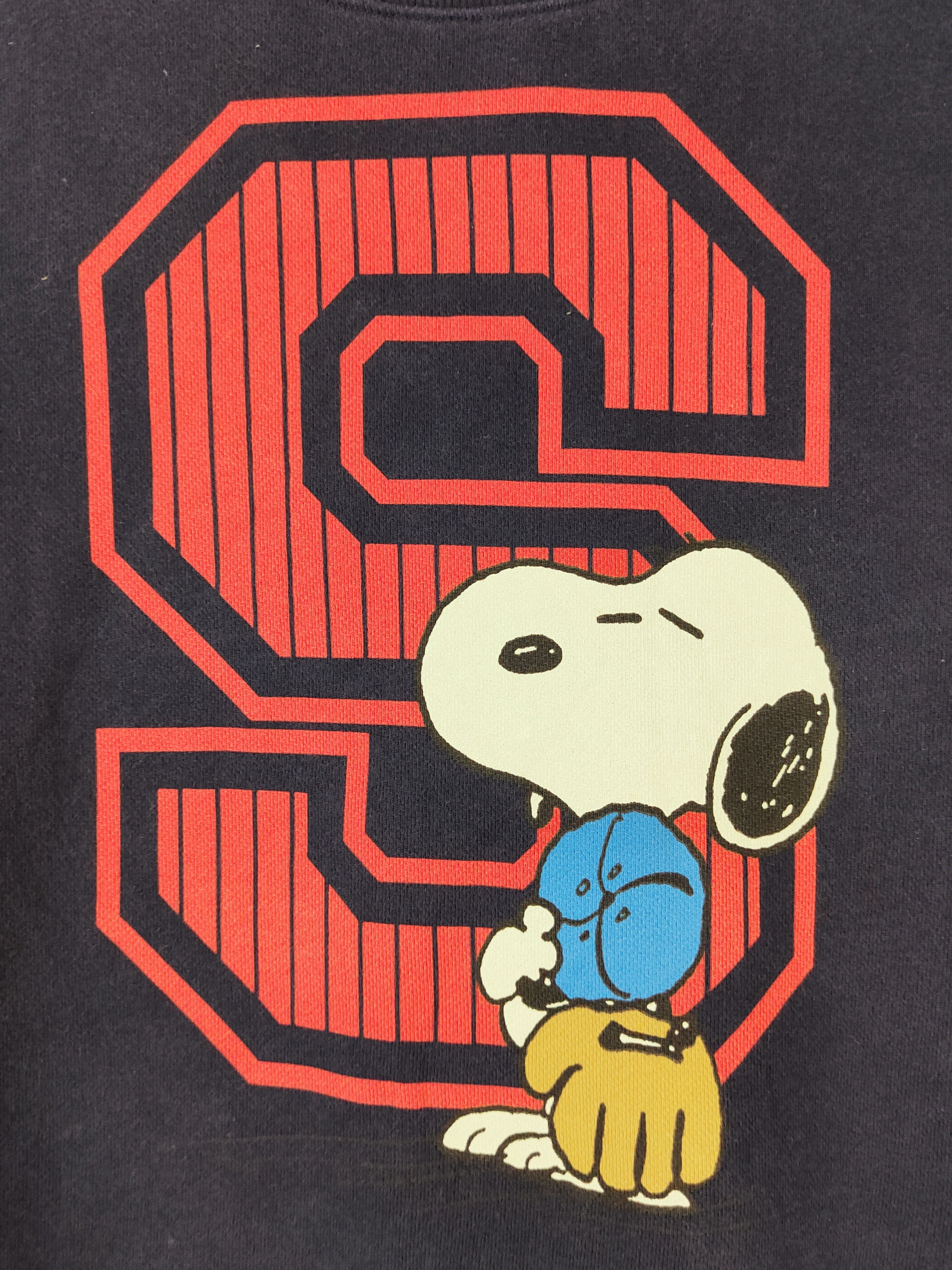 Japanese Brand × Peanuts × Vintage Uniqlo-Peanuts Navy Snoopy Sweatshirts #W174 Size S / US 4 / IT 40 - 3 Thumbnail