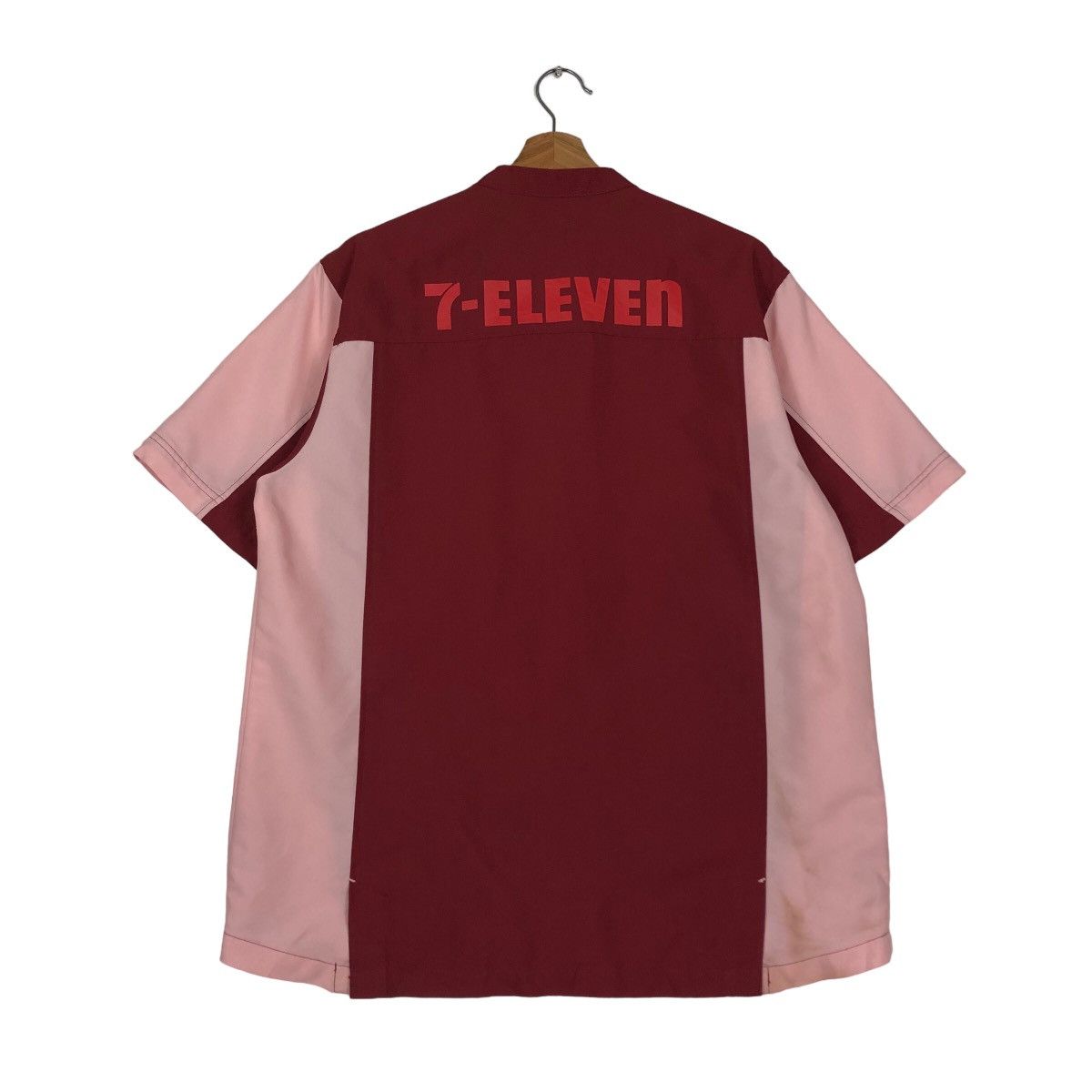 Japanese Brand 🔥Vintage Work Jacket 7-Eleven Big Logo Spell Out Size US L / EU 52-54 / 3 - 8 Thumbnail