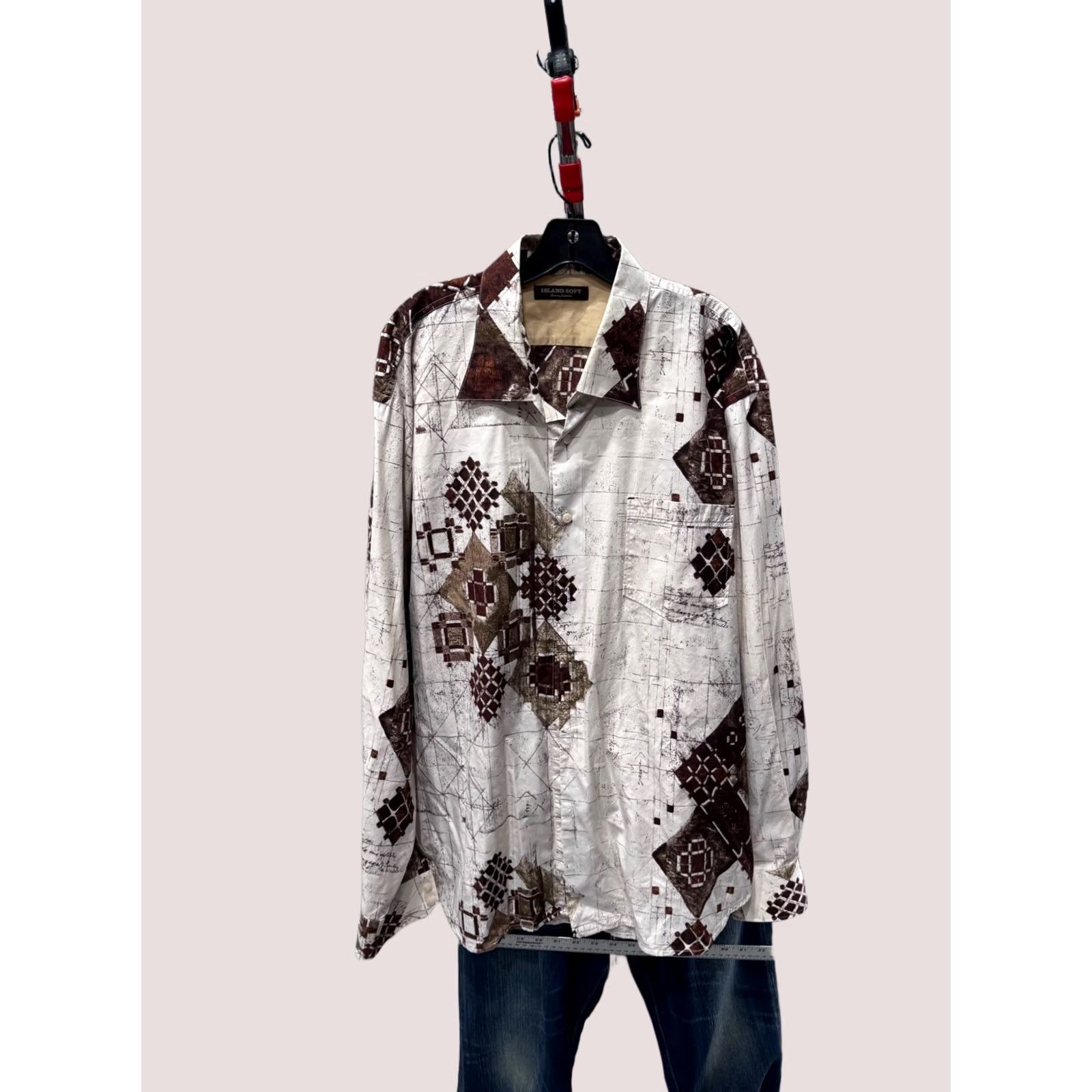 Tommy Bahama Tommy Bahama Shirt Men 2XL Long Sleeve Multicolor Retro Riding Silk Ctn 18 x 38/39 Size US XXL / EU 58 / 5 - 1 Thumbnail