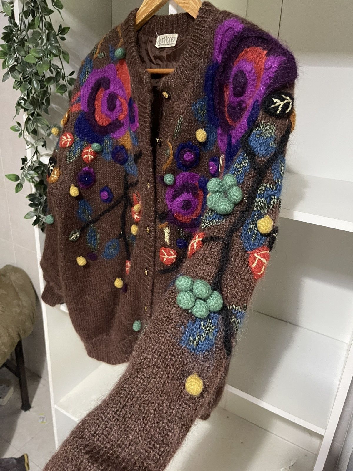 Japanese Brand Vintage Mohair Jacket Nice Design Size L / US 10 / IT 46 - 3 Thumbnail