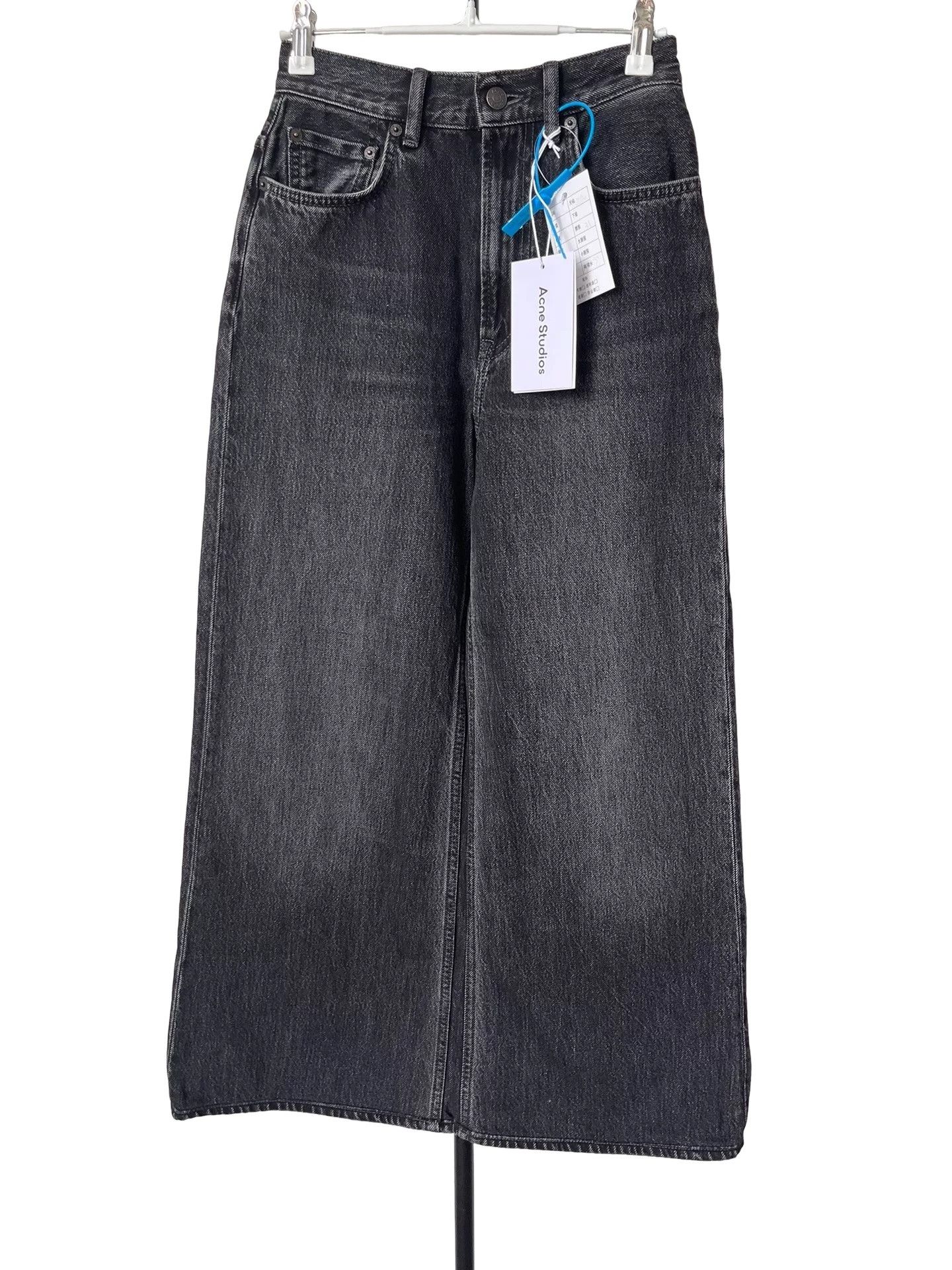 Acne Studios Acne Studios SS22 Vintage Black Wide Leg Jeans 25 Size 25" / US 0 / IT 36 - 1 Thumbnail