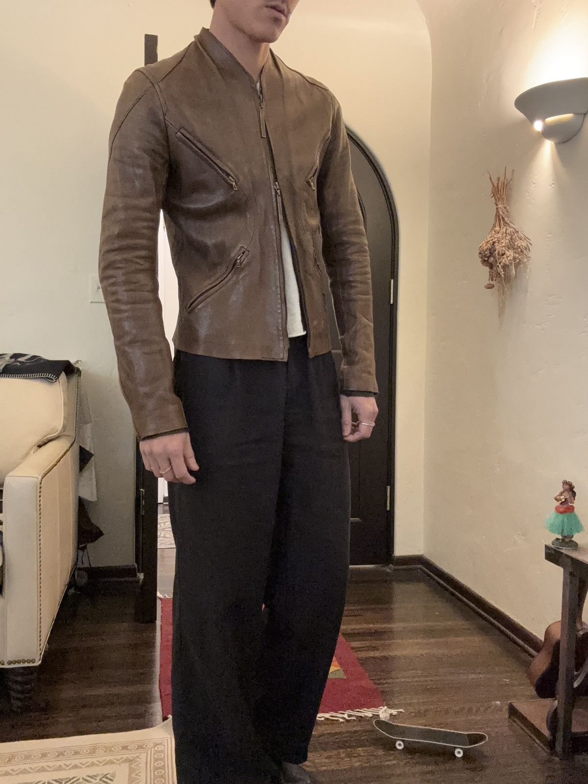 The Viridi-anne The Viridi Anne X zip leather jacket 5 riri zippers Size US M / EU 48-50 / 2 - 11 Thumbnail
