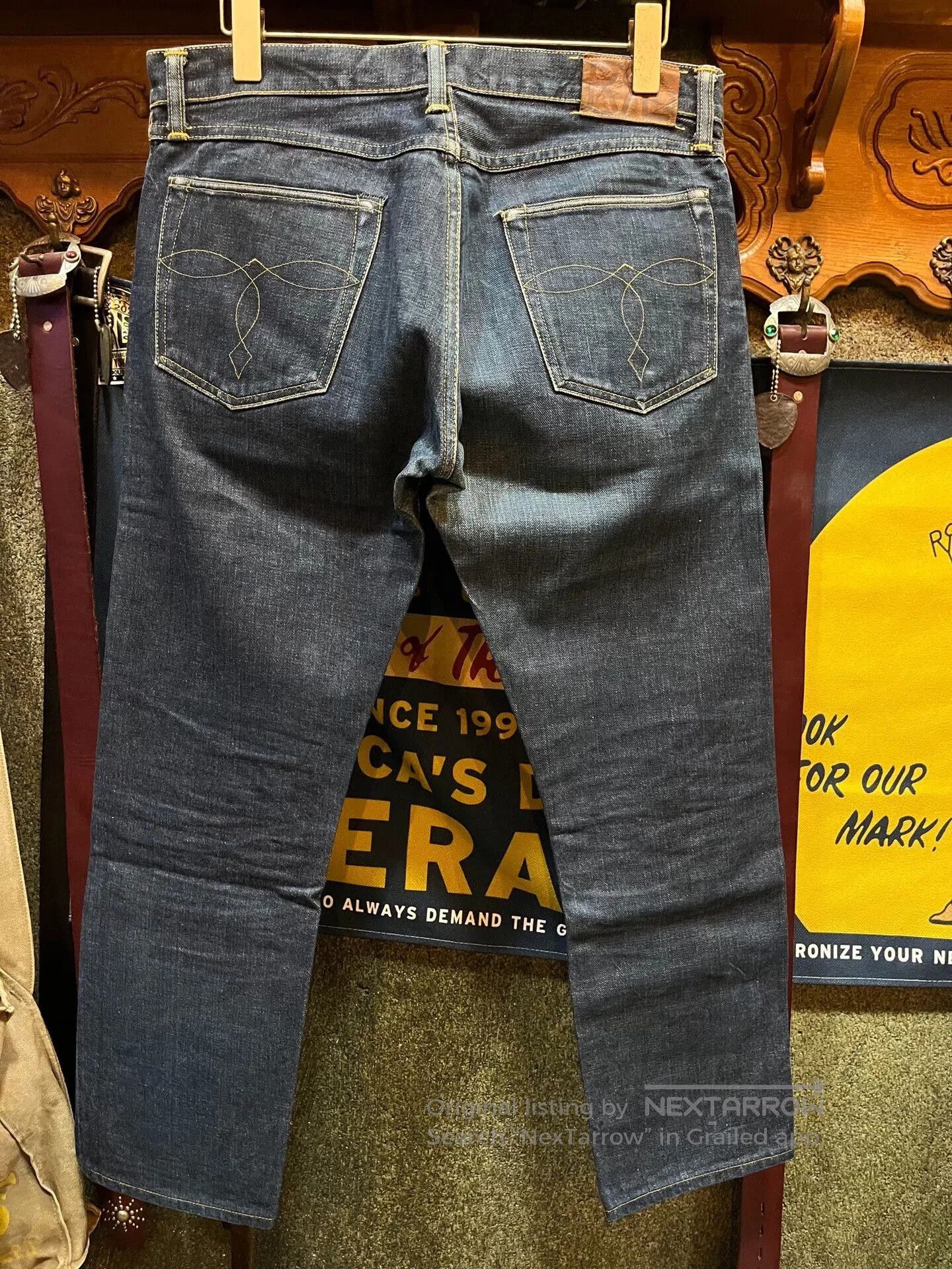 RRL Ralph Lauren vintage rrl five pocket denim jeans. Size US 32 / EU 48 - 2 Thumbnail