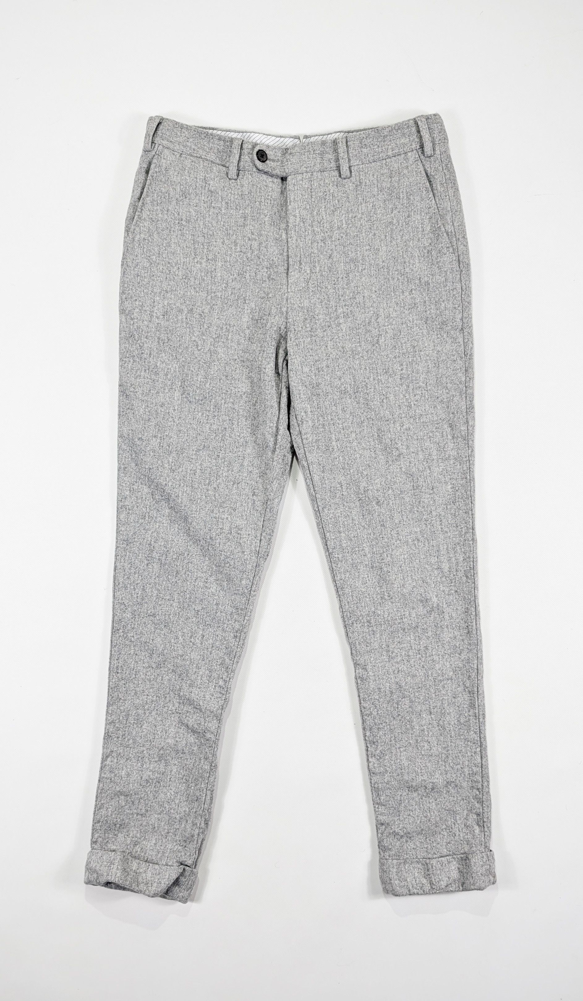 Suitsupply Brescia Turn-Up SF Wool Slim Fit Dress Trousers