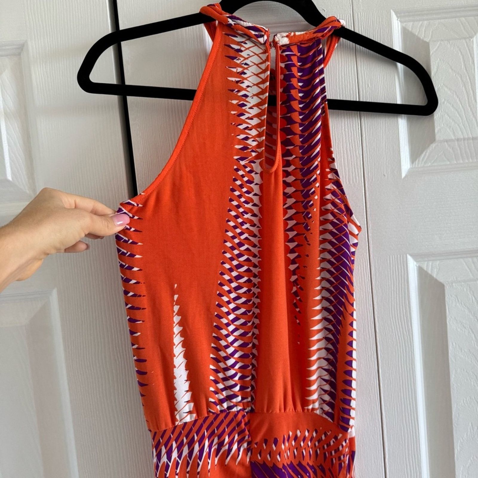 Guess Guess by Marciano Orange and Purple Women's Dress, Size XS Size XS / US 0-2 / IT 36-38 - 5 Thumbnail