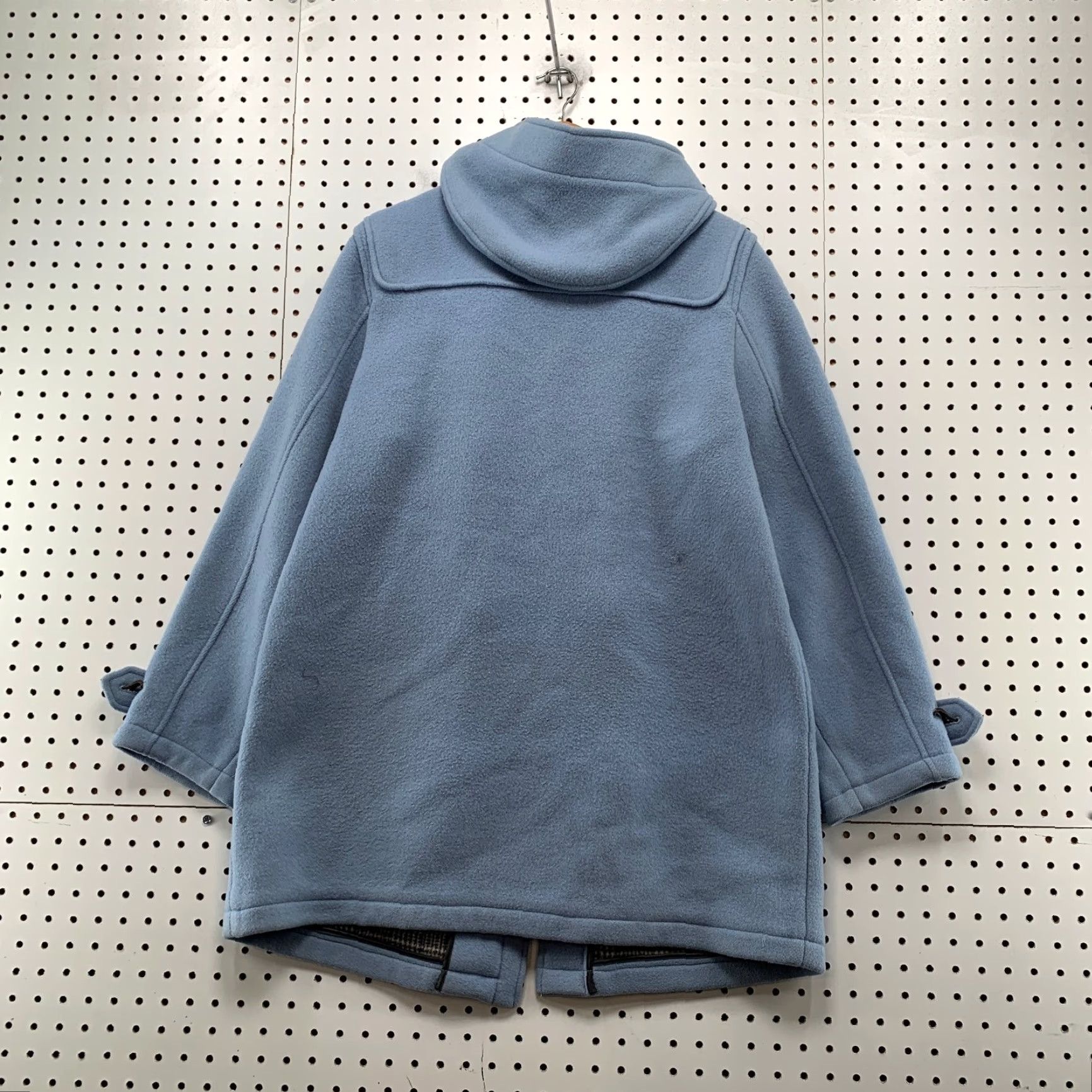 Lands' End Lands' End Wool Duffle Toggle Coat Womens Medium Sky Blue Hooded Coat Size M / US 6-8 / IT 42-44 - 3 Thumbnail
