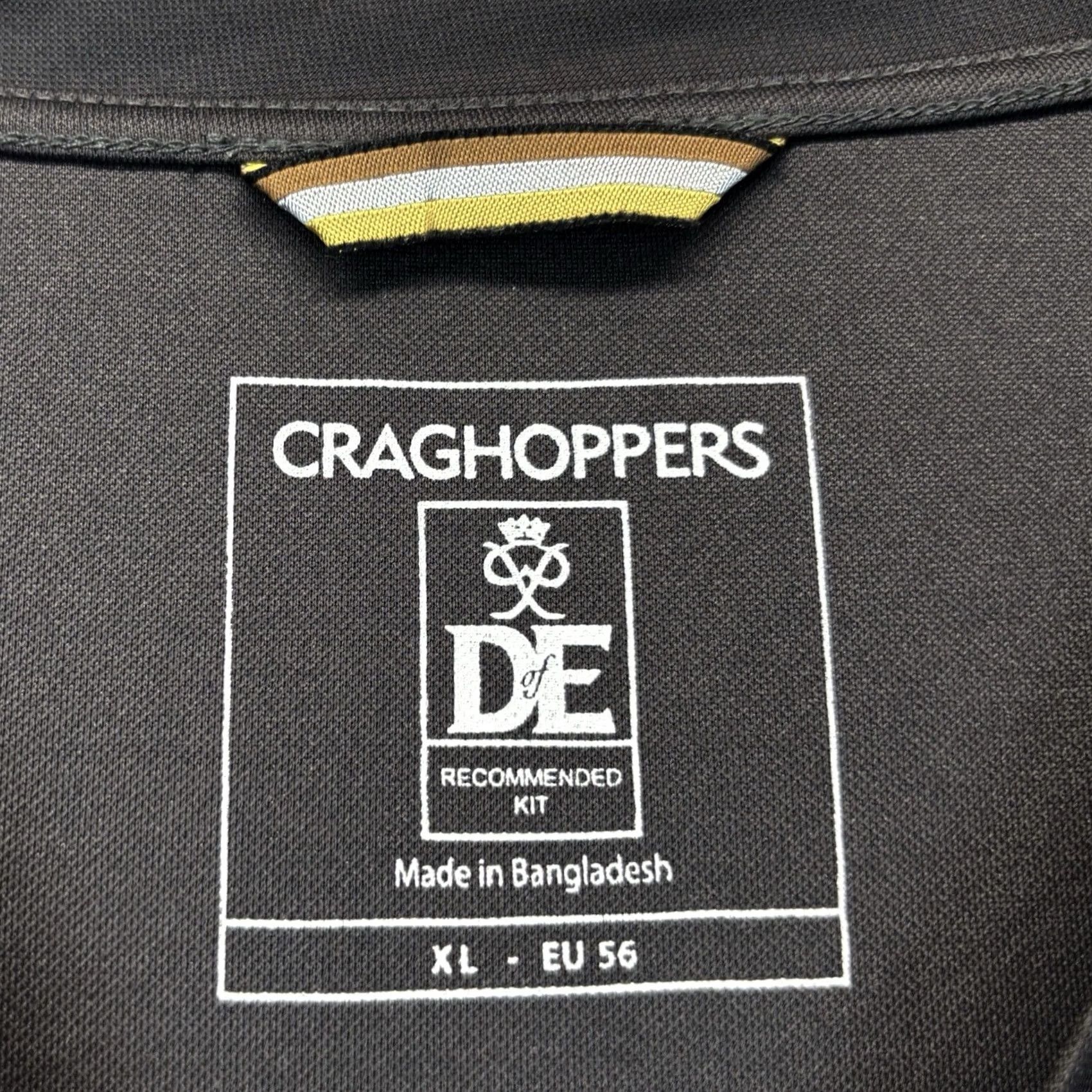 Vintage Craghoppers T Shirt XL mens Black Short Sleeve top X-Large Pre Loved Size US XL / EU 56 / 4 - 6 Thumbnail