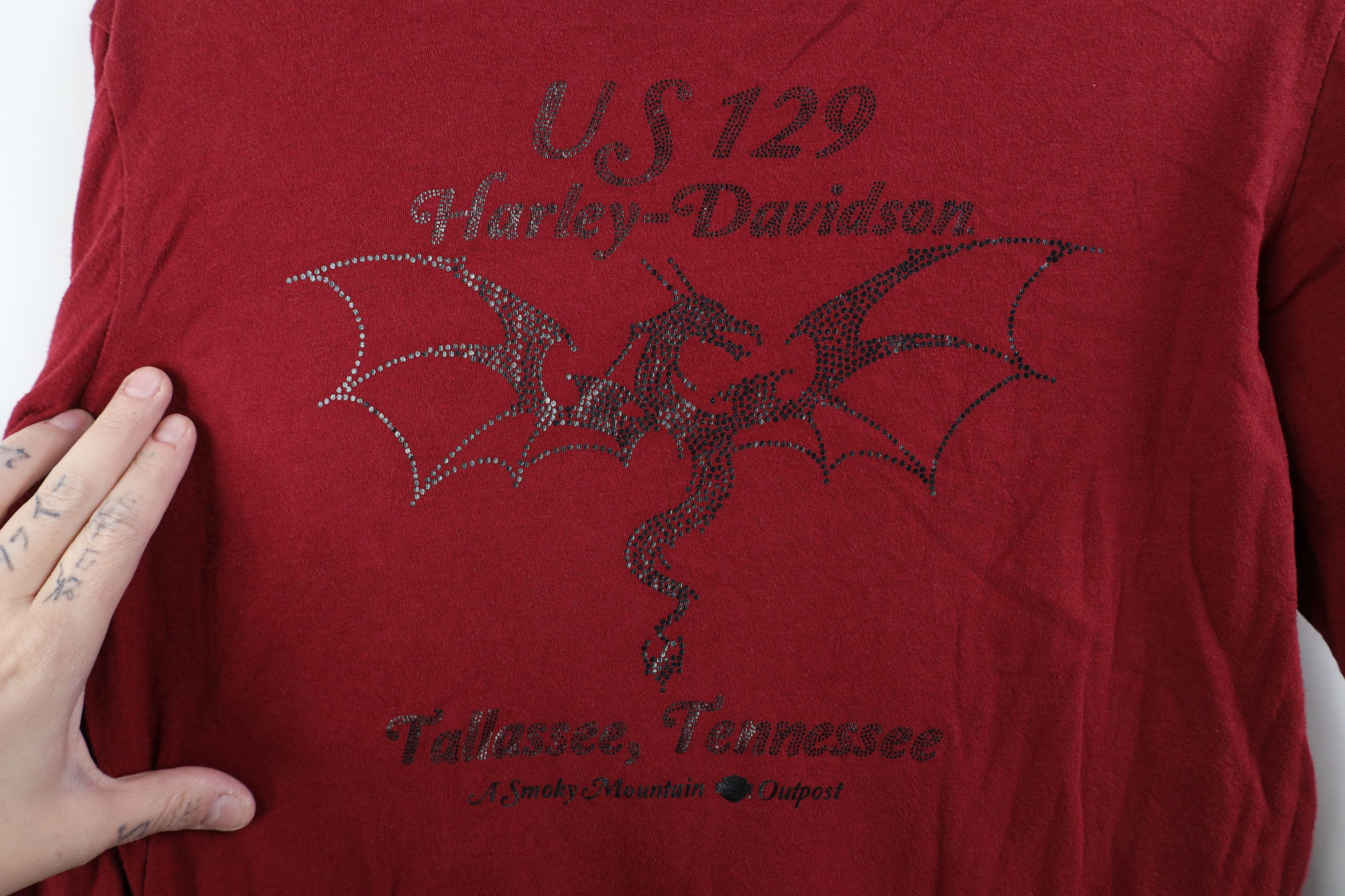 Harley Davidson Vintage Y2K Harley Davidson Dragon Long Sleeve T-Shirt Red Size US L / EU 52-54 / 3 - 11 Thumbnail