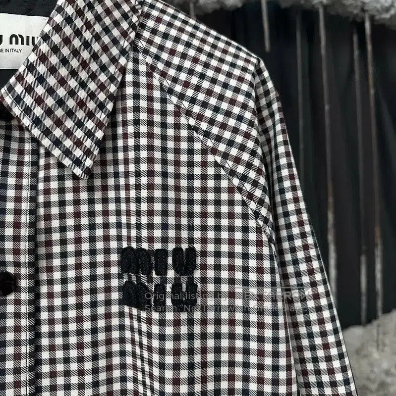 Miu Miu Miu Miu Checked Logo Women’s Jacket . Size XXS / US 00 / IT 34 - 5 Thumbnail