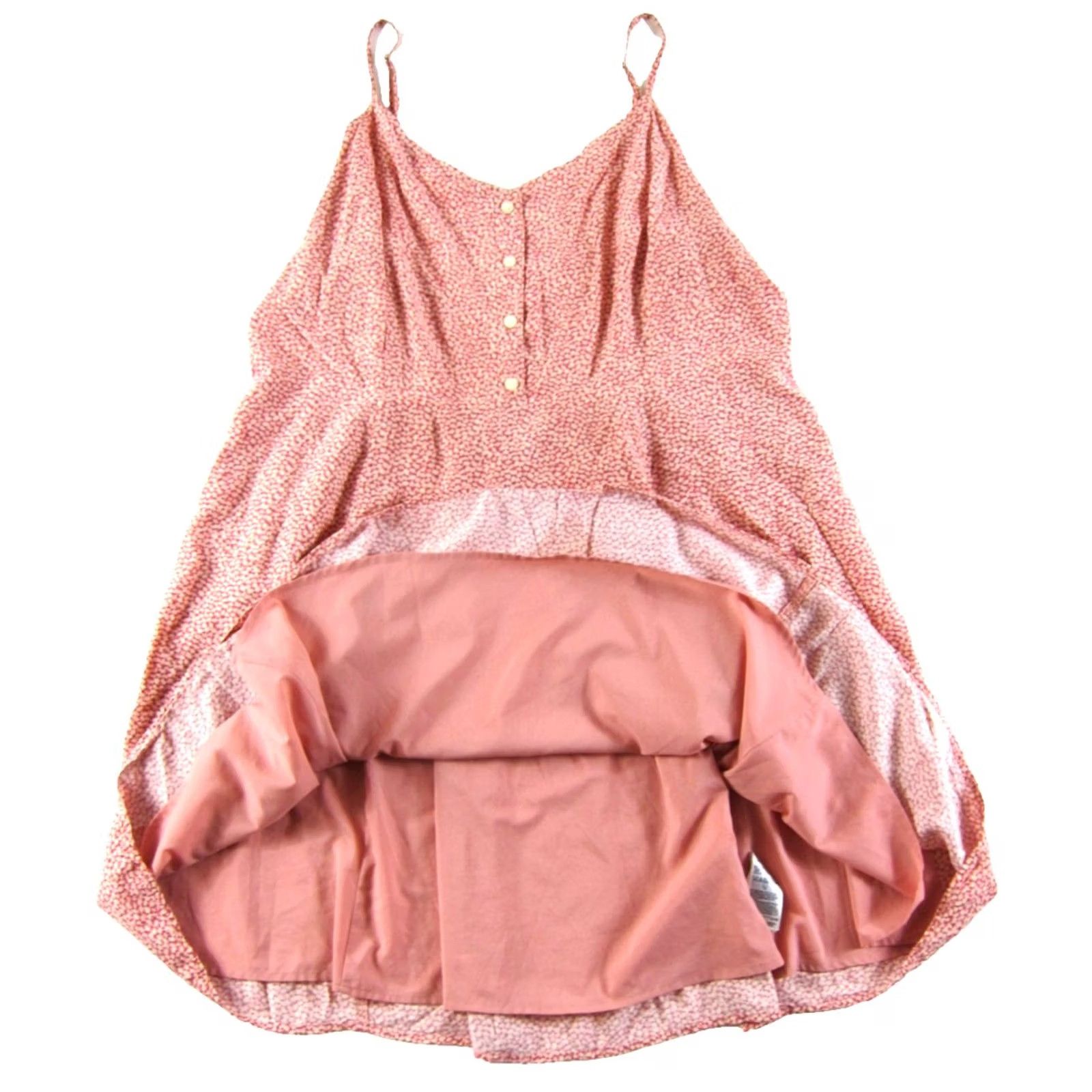 Old Navy GAP Pink Floral Spaghetti Strap Short Tank Slip Sun Dress Size 20 Rayon Womens Size 42" / US 20 - 5 Thumbnail