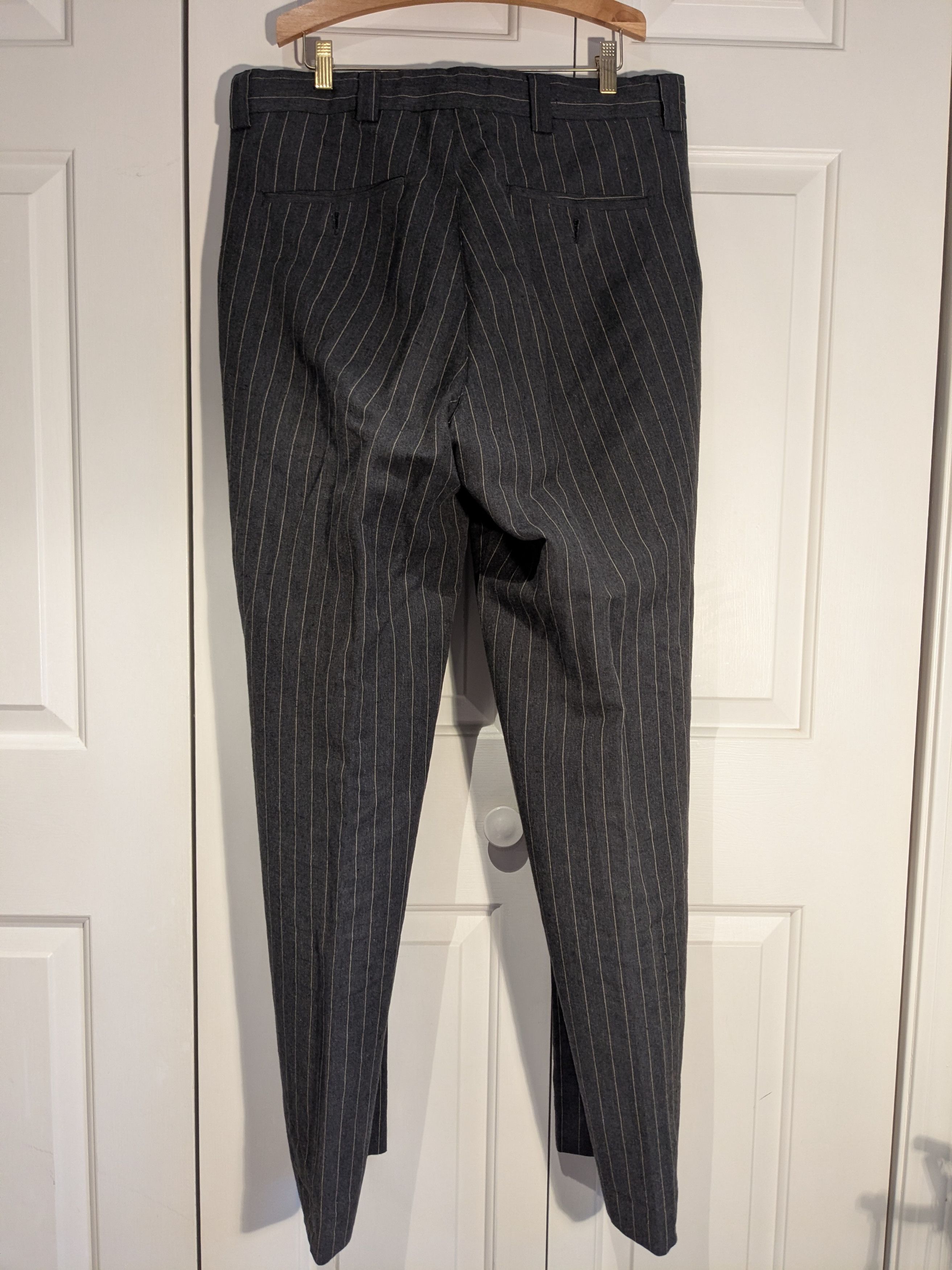 Mfpen Deadstock pinstripe cotton/linen pants Size US 34 / EU 50 - 2 Thumbnail