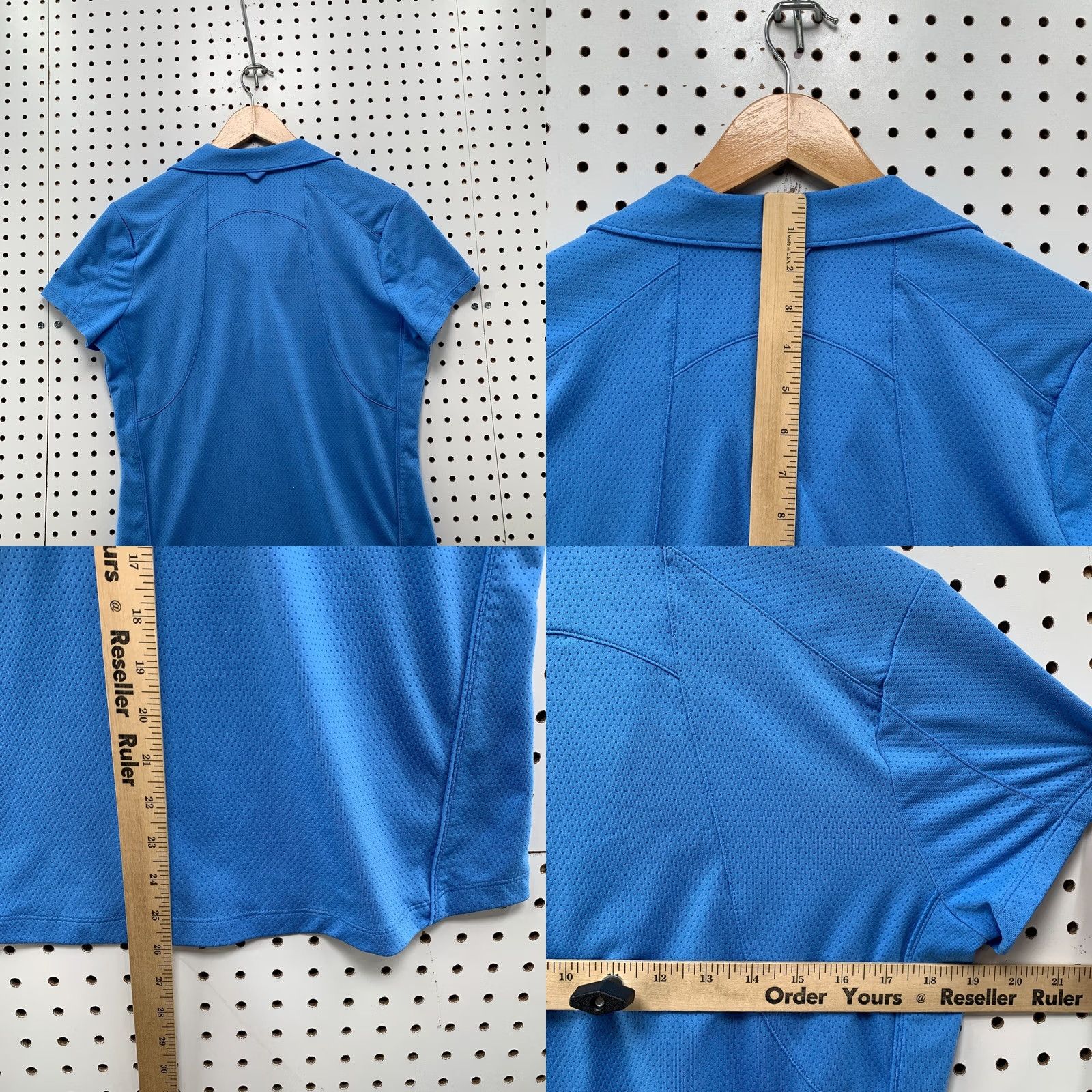 Vintage ANNIKA Polo Shirt Blue V Neck Small Womens Shirt Size S / US 4 / IT 40 - 9 Thumbnail