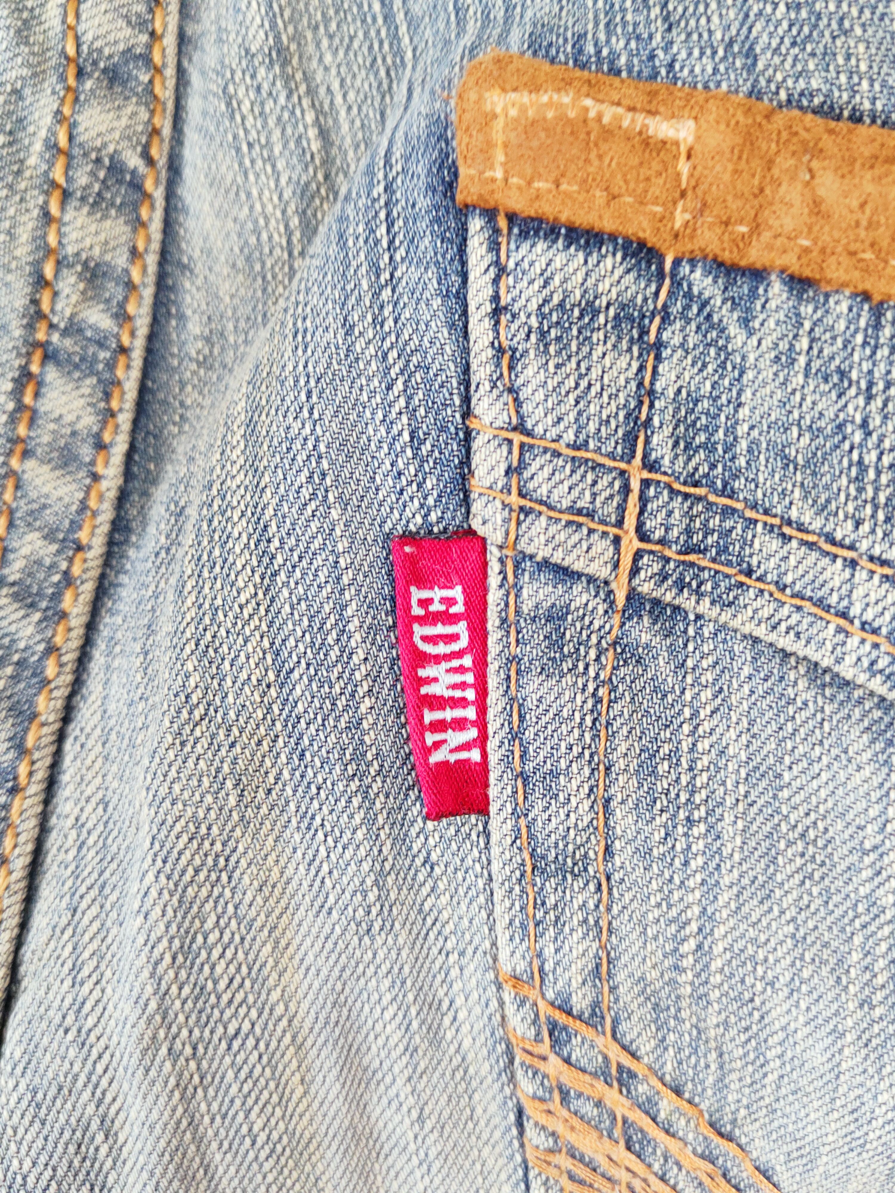 Edwin Edwin Blue Faded Distressed Ripped Jeans #W507 Size US 32 / EU 48 - 11 Thumbnail