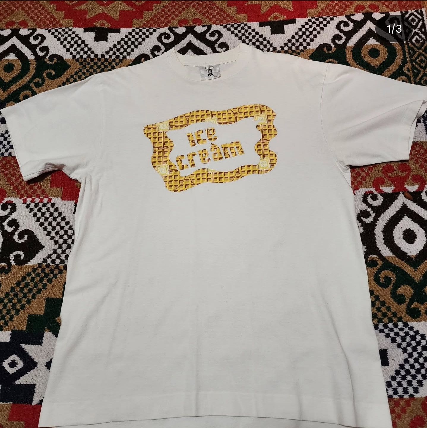 Billionaire Boys Club Ice Cream Waffle Logo Tee Size US L / EU 52-54 / 3 - 1 Thumbnail