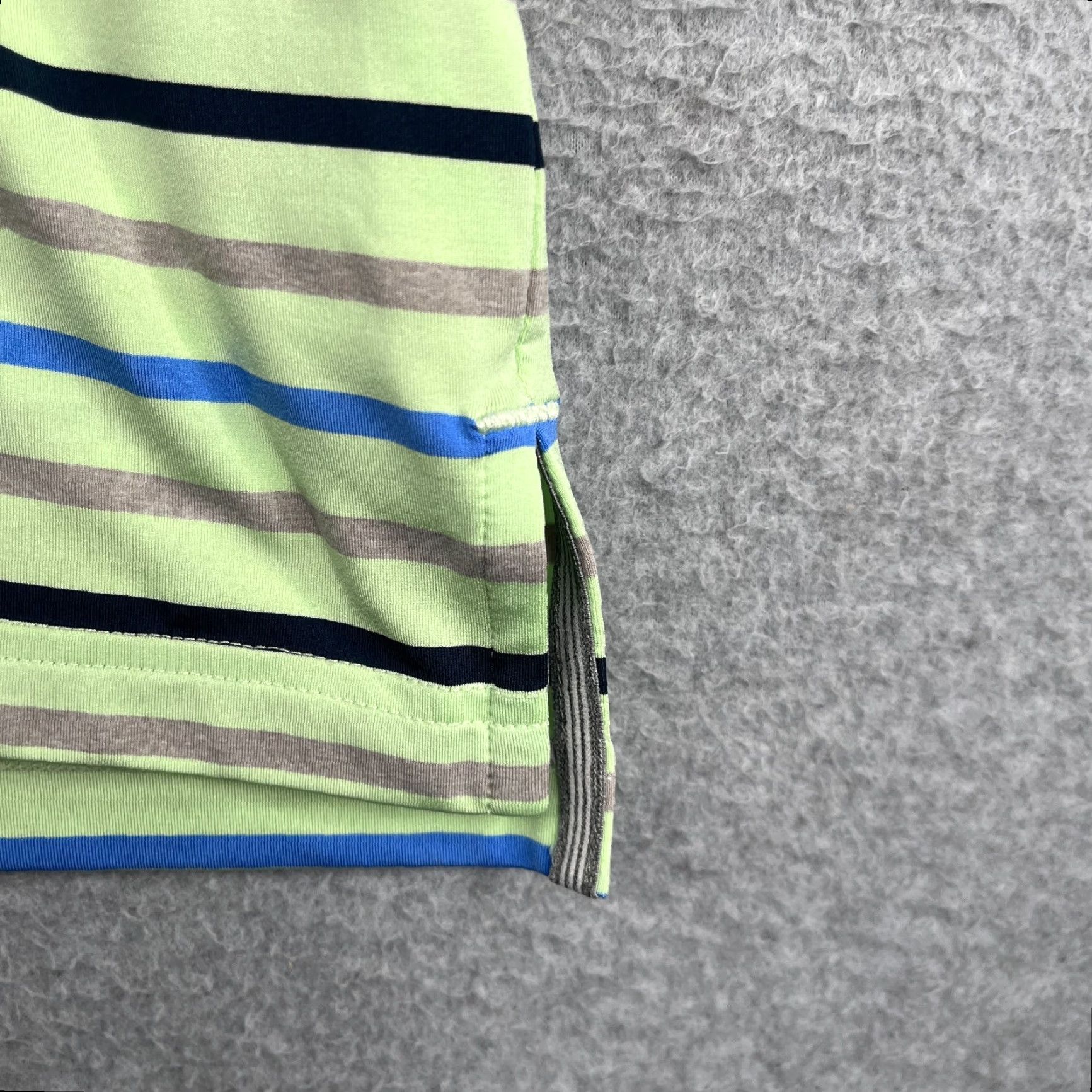 Adidas Adidas Polo Shirt Mens XL Green Gray Blue Striped Performance Golf Stretch Shirt Mens XL Green Gray Blue Striped Adidas Golf Polo Golf Polo Shirt Size US XL / EU 56 / 4 - 2 Thumbnail