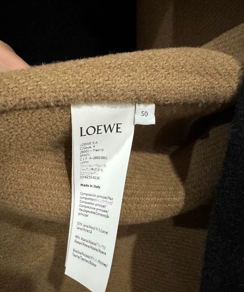 Loewe LOEWE Split-skin double-sided wool jacket coat Size US L / EU 52-54 / 3 - 5 Thumbnail