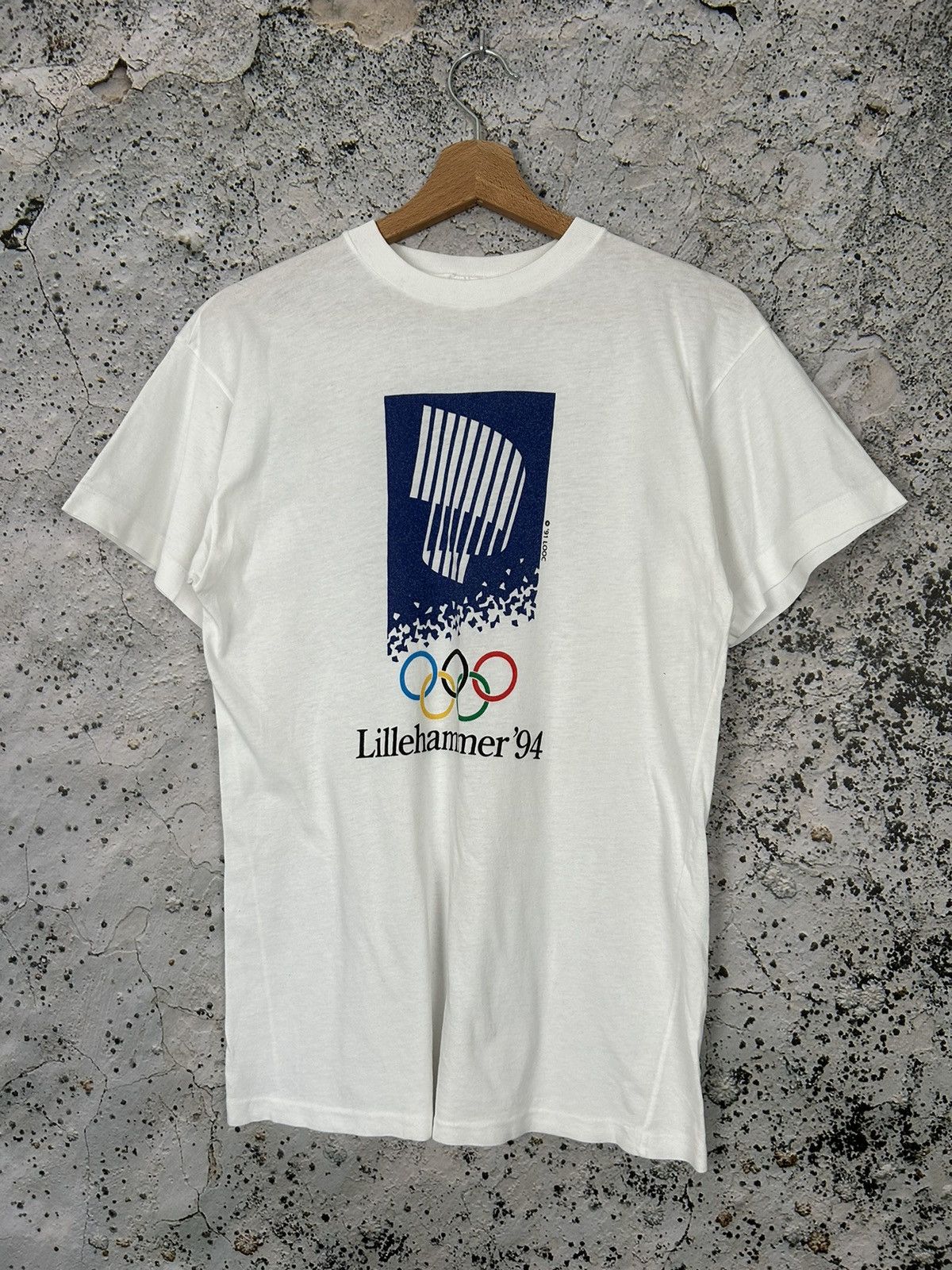 Vintage Vintage Lillehammer 1994 Olympic Games Sportswear Promo Tee Size US M / EU 48-50 / 2 - 1 Thumbnail