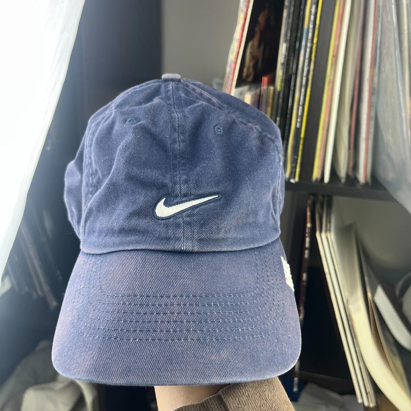 Nike Vintage Nike Sun Faded Swoosh Strapback Hat Y2K Size ONE SIZE - 1 Thumbnail