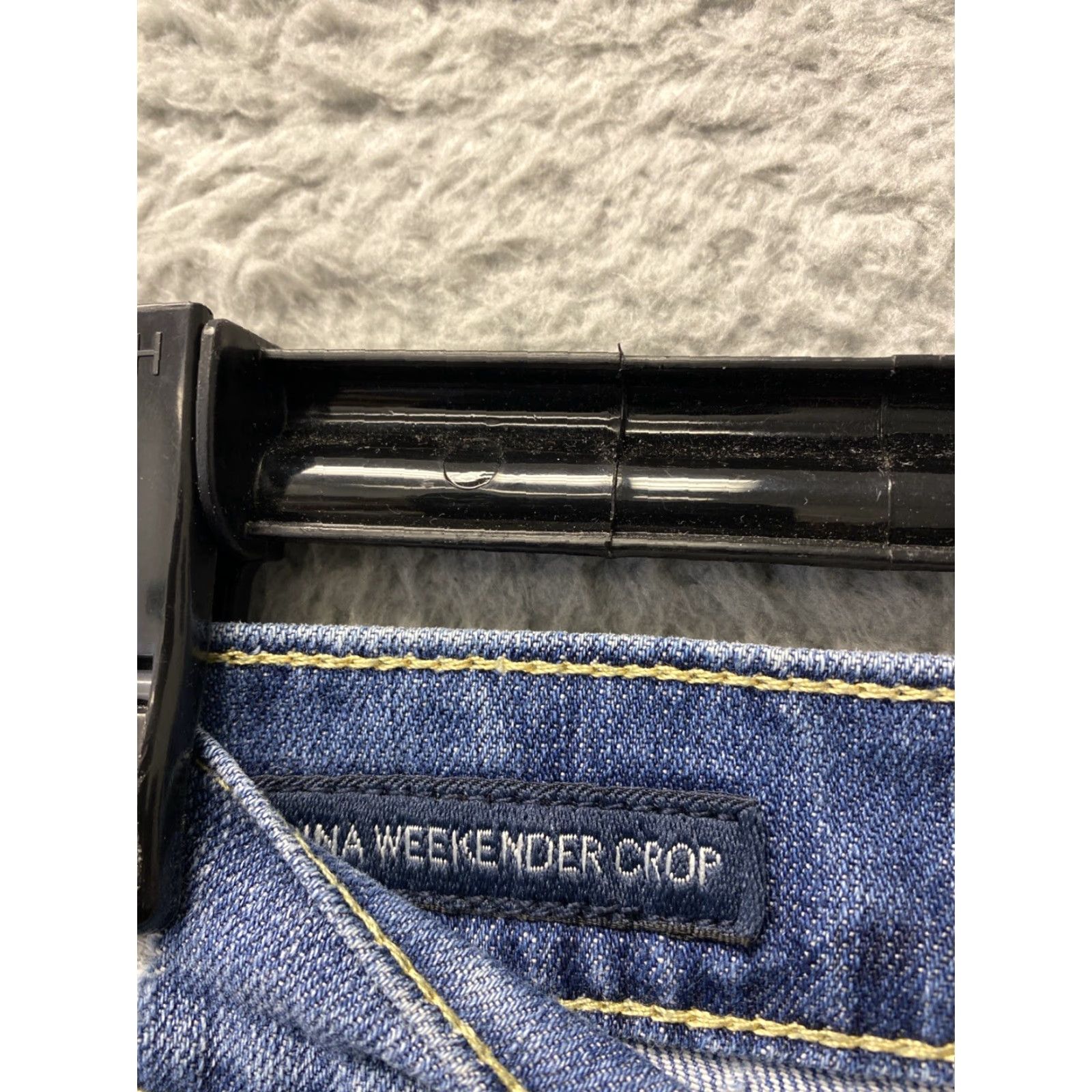 Lucky Brand VINTAGE Lucky Brand Jeans Denim Capri Crop Women Juniors Medium Blue Slim Tapered 23.5 Inseam Size 24" / US 00 / IT 34 - 6 Thumbnail