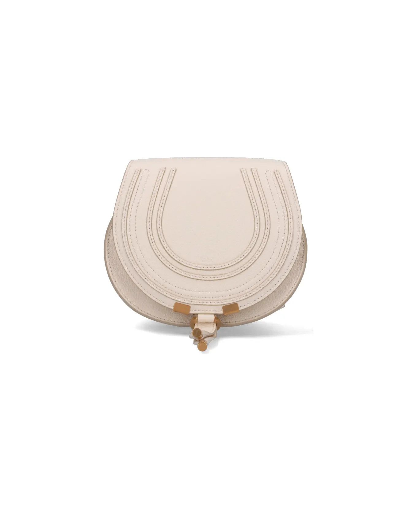 Chloe o1loc1c10425 Size: OS / Marcie Small Saddle Bag Misty Ivory Size ONE SIZE - 1 Thumbnail