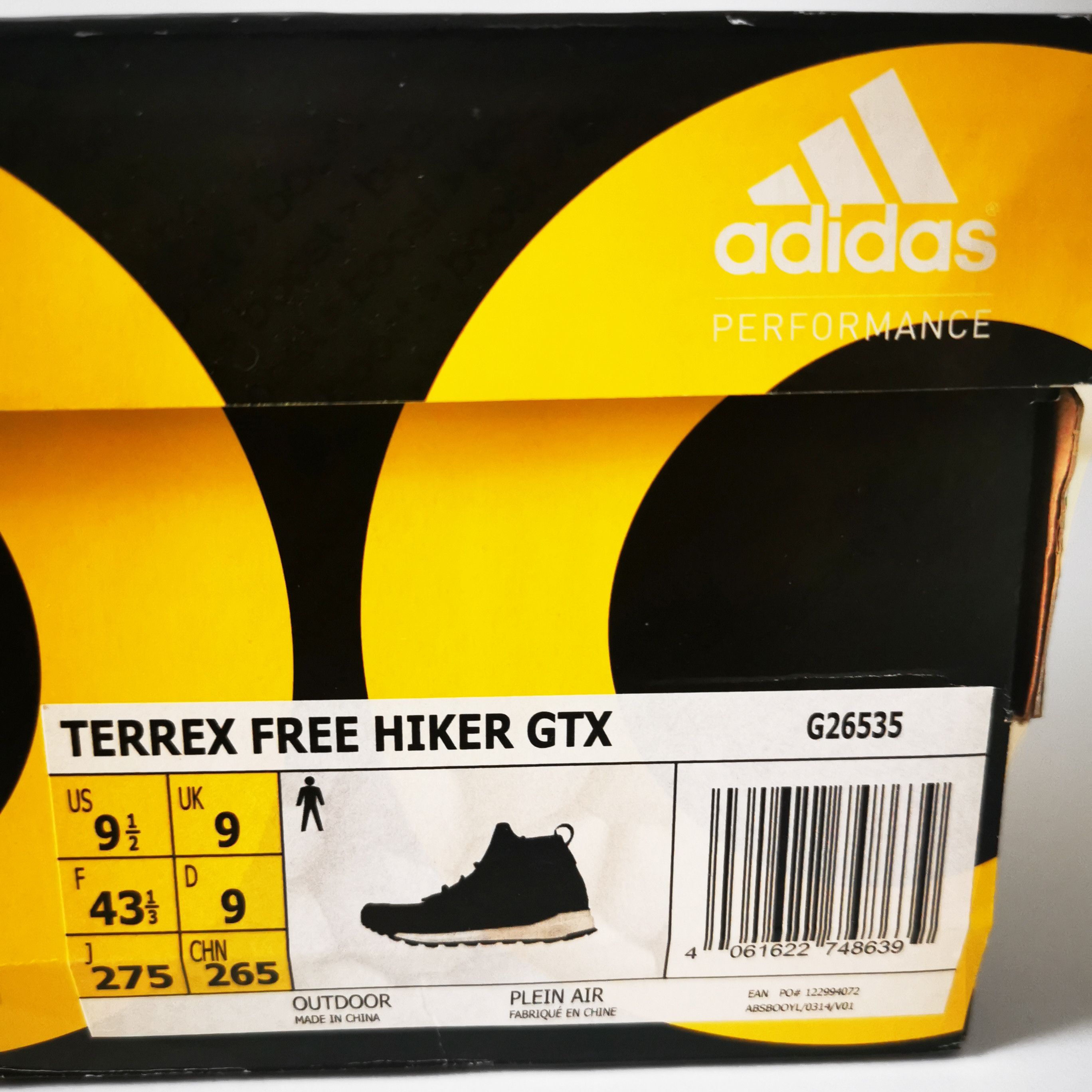 Adidas Terrex Free Hiker GTX GoreTex Gore-Tex boots hiking G26535 Size US 9.5 / EU 42-43 - 14 Thumbnail