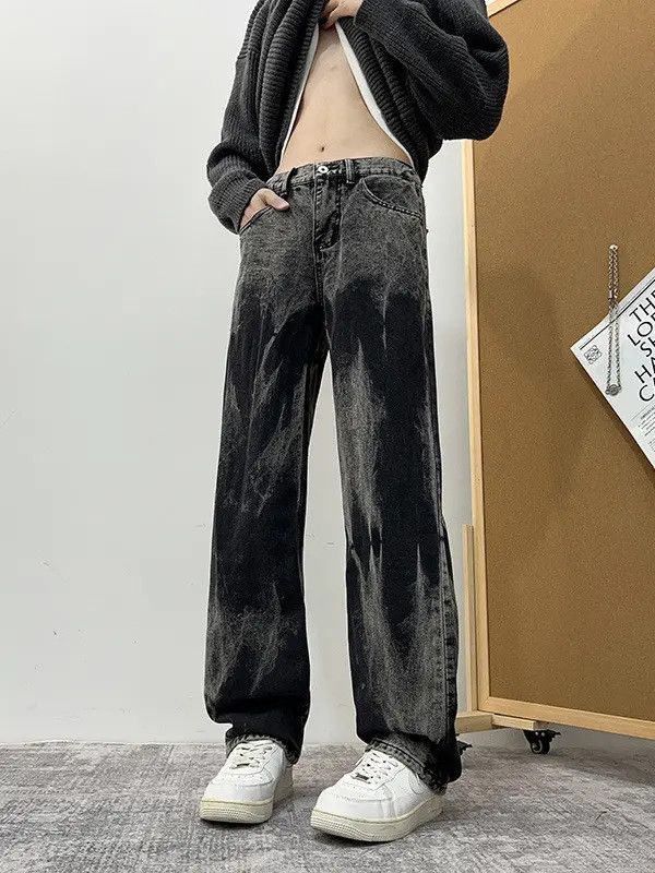 Japanese Brand × Jean Retro loose tie dye micro flared jeans Size US 32 / EU 48 - 2 Thumbnail